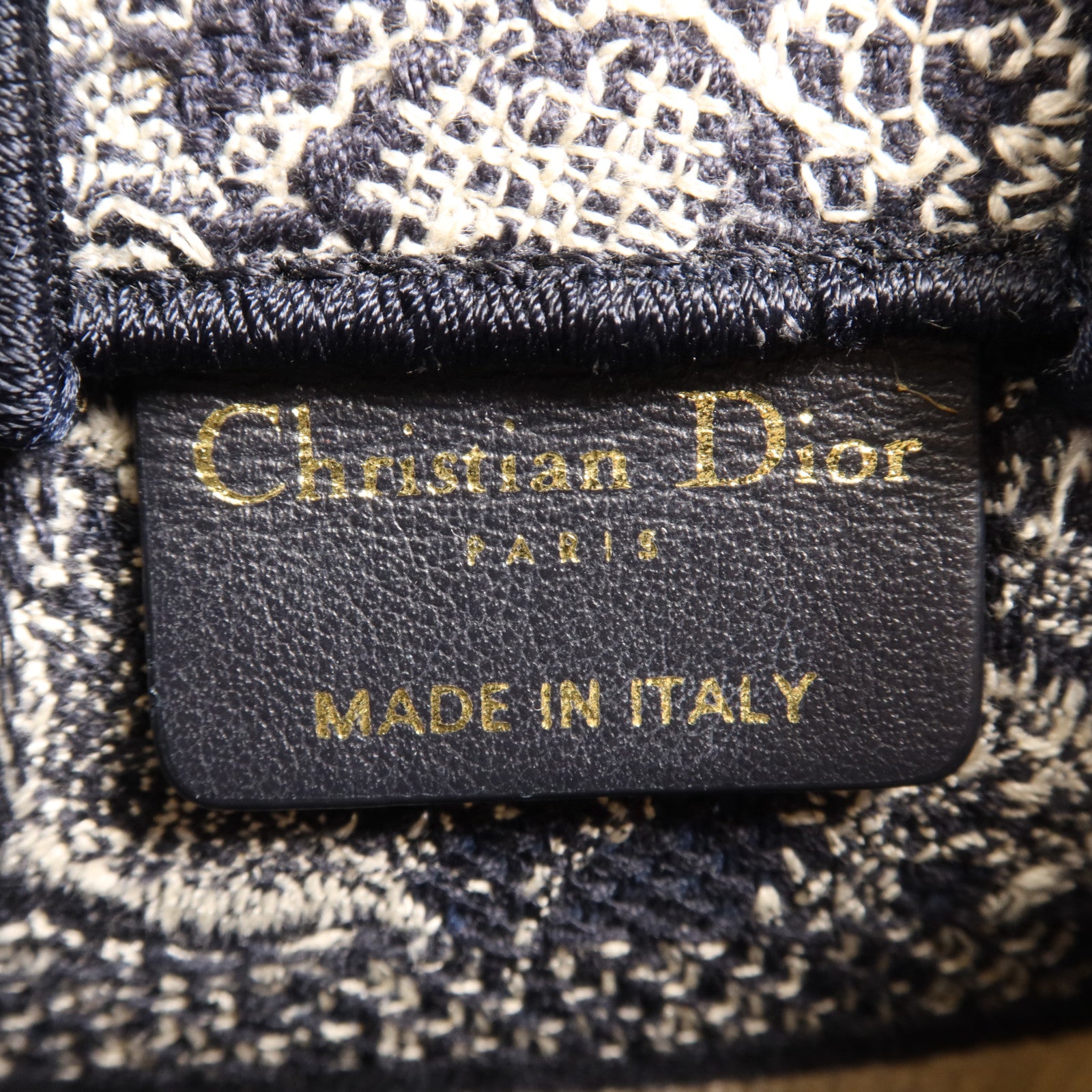 Dior 帆布Book Tote Mini金扣手挽肩背兩用袋