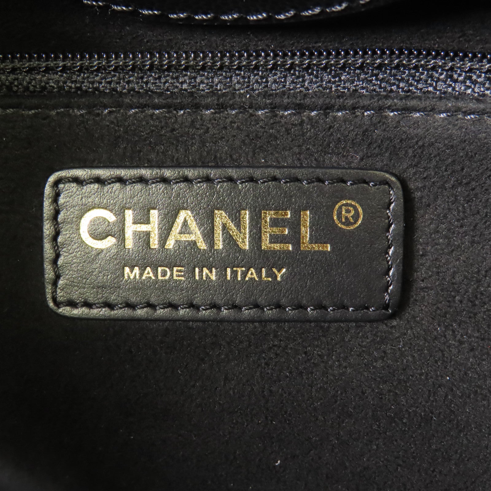 CHANEL 牛皮皮Deauville金扣手挽肩背兩用袋