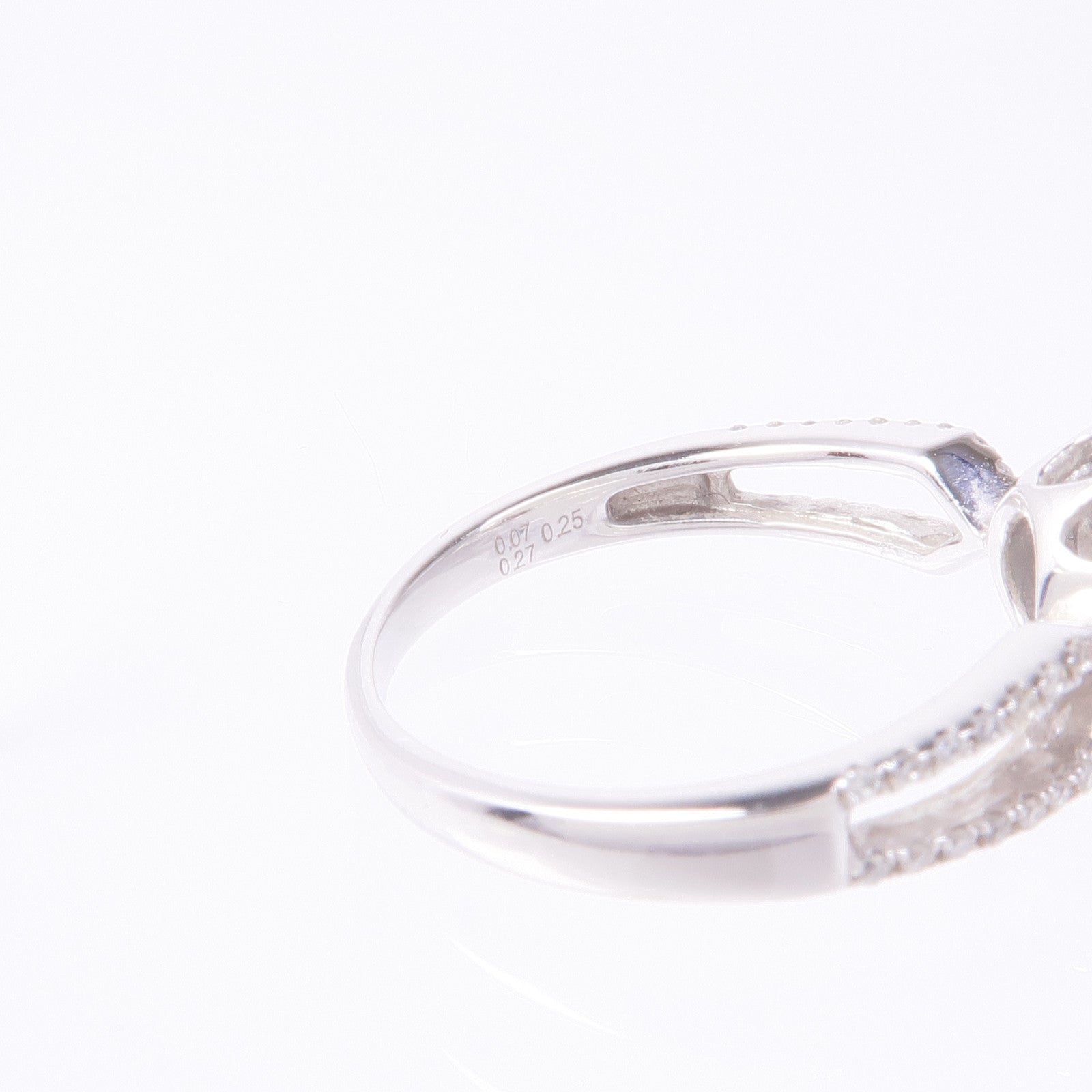 JEWELRY 【激減優惠】18K白金Diamond Ring鑽石戒指US#7.25