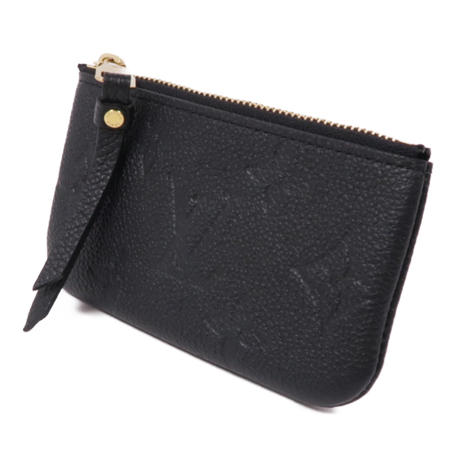 LOUIS VUITTON Monogram Taurillon Coin Case金扣零錢包