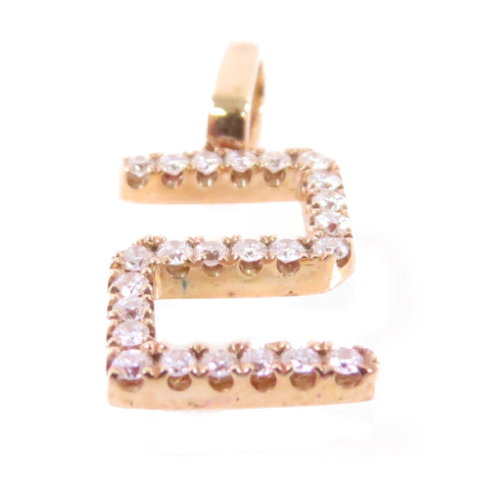 JEWELRY 18K玫瑰金/鑽石Diamond Pendant Top吊墜頭扣