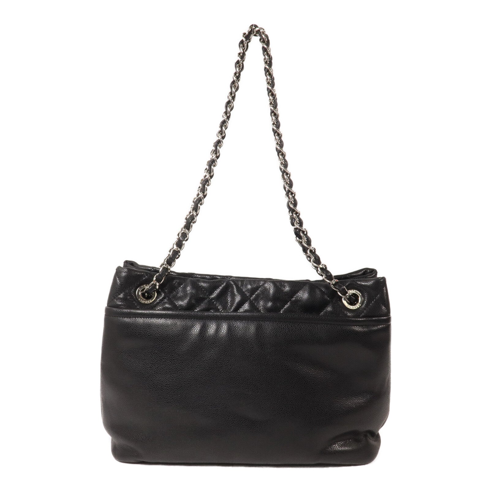 CHANEL 牛皮皮革Tote Bag鏈帶肩背袋