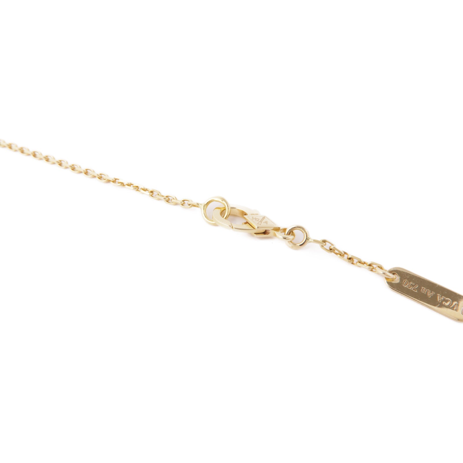 Van Cleef & Arpels 18K黃金/珍珠母貝Vintage Alhambra Necklace項鍊