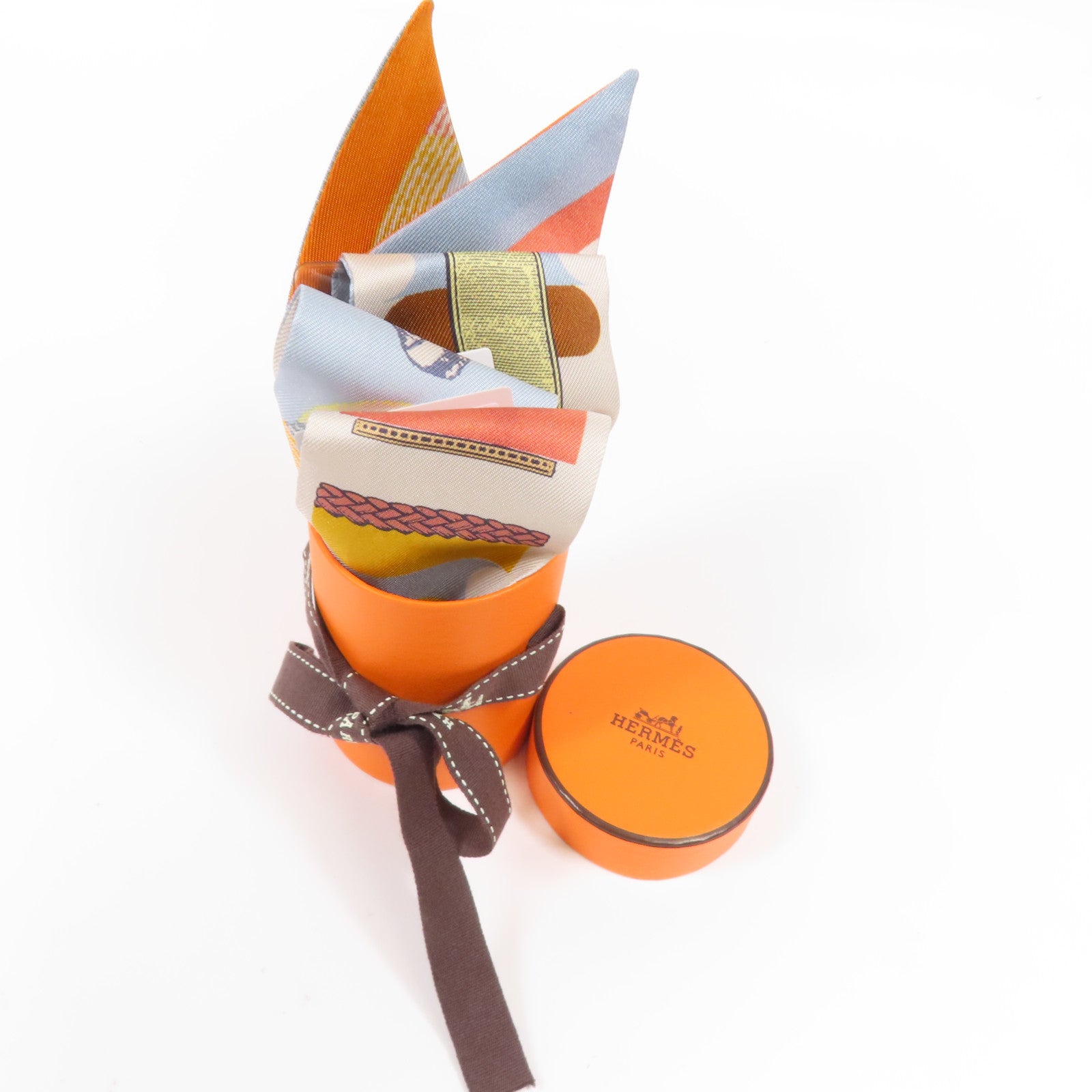 HERMES 絲質Twilly絲巾