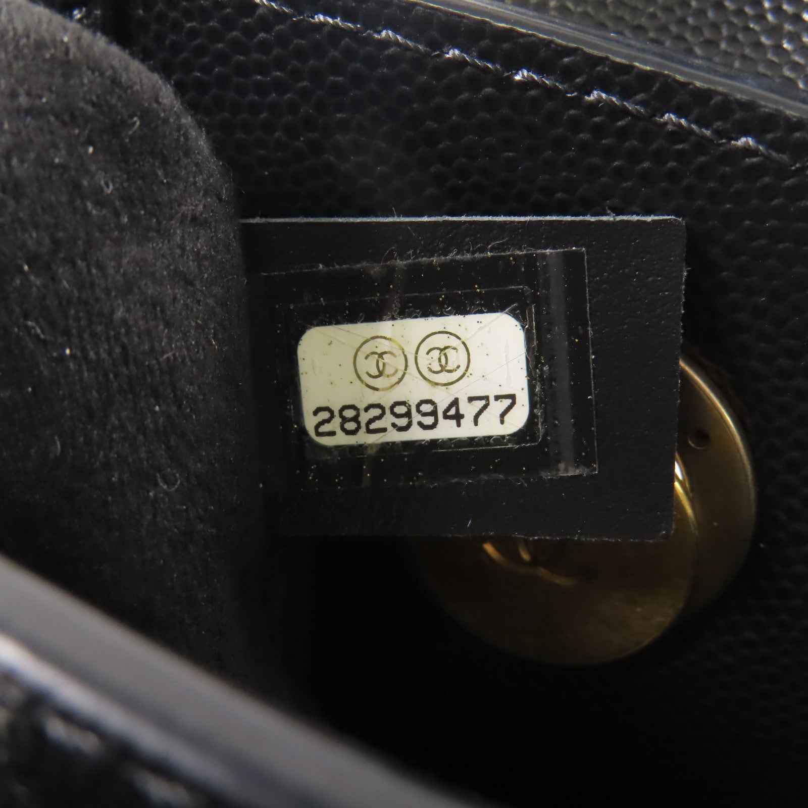 CHANEL 牛皮皮Deauville金扣手挽肩背兩用袋