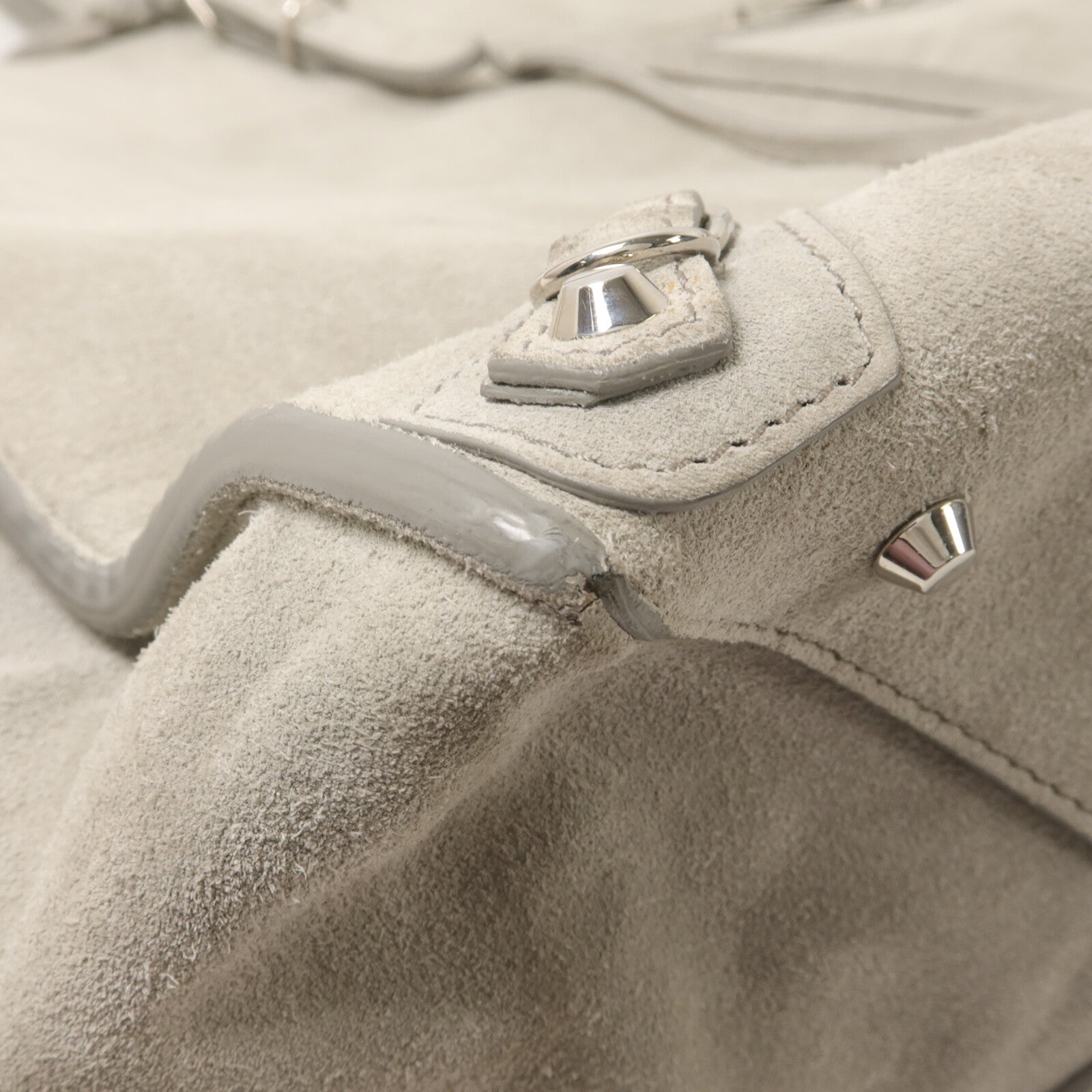 BALENCIAGA 麂皮皮革/馬毛Shoulder Bag手挽袋
