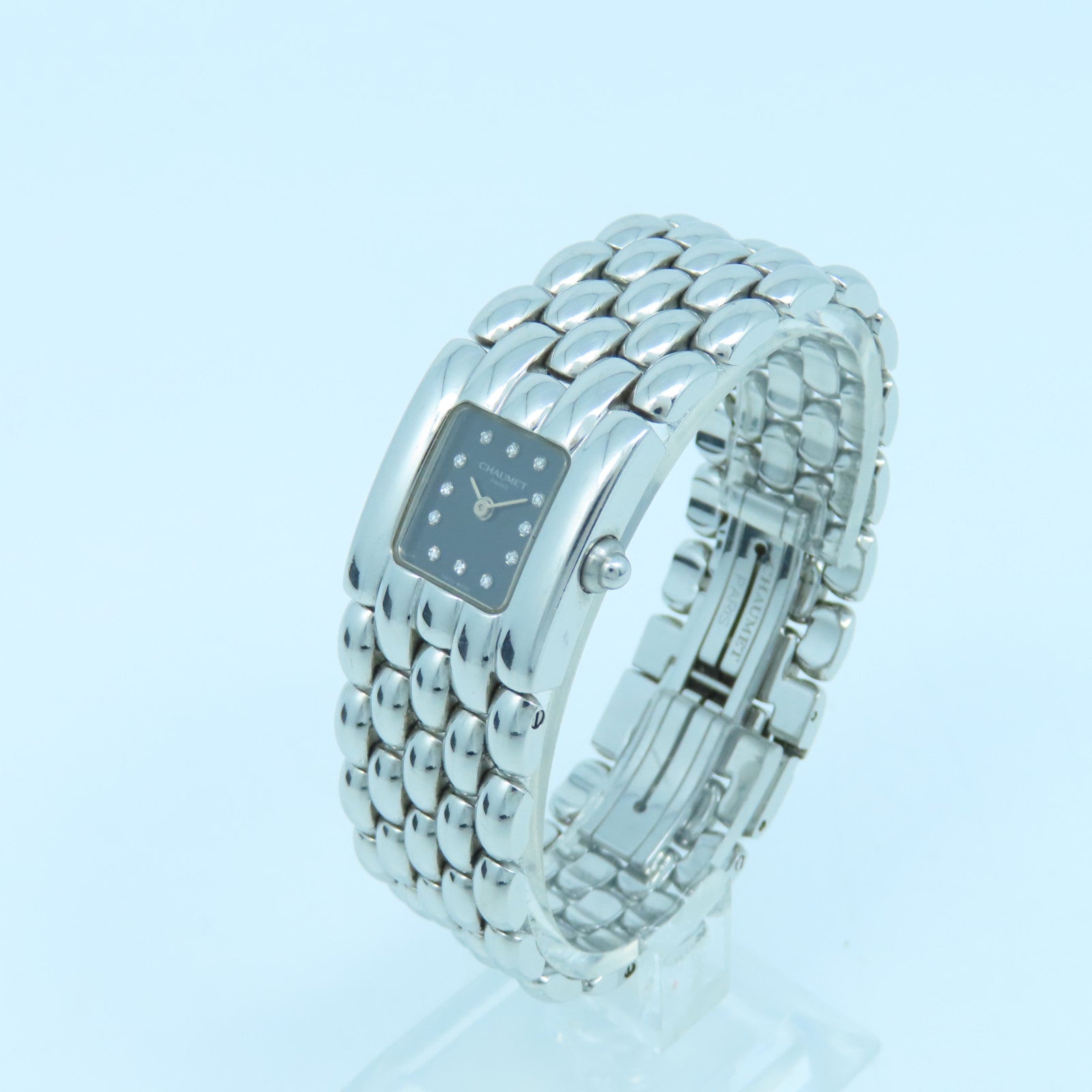 Chaumet Khesis Watch不鏽鋼手錶石英機芯黑色