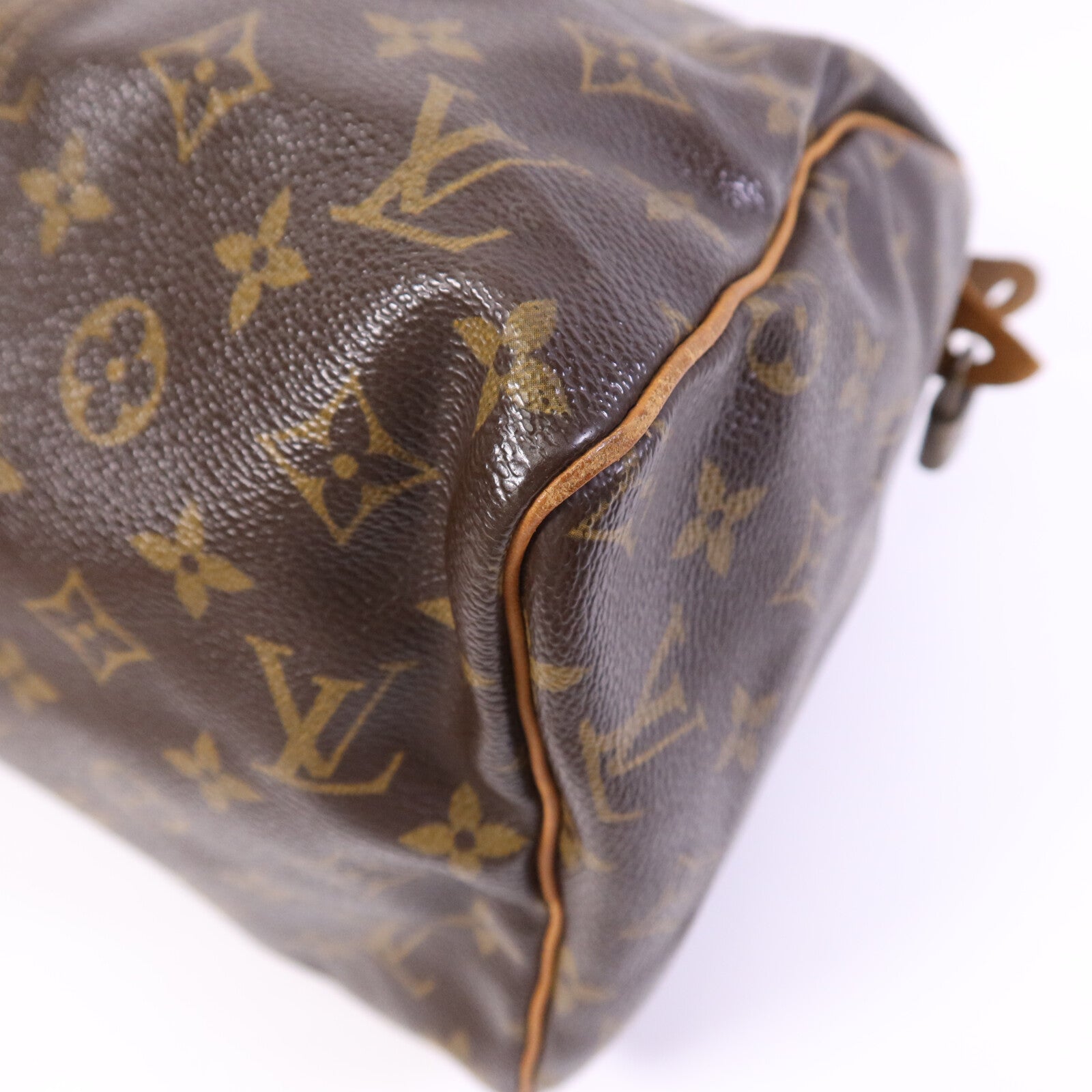 LOUIS VUITTON Monogram Speedy 30金扣手挽袋