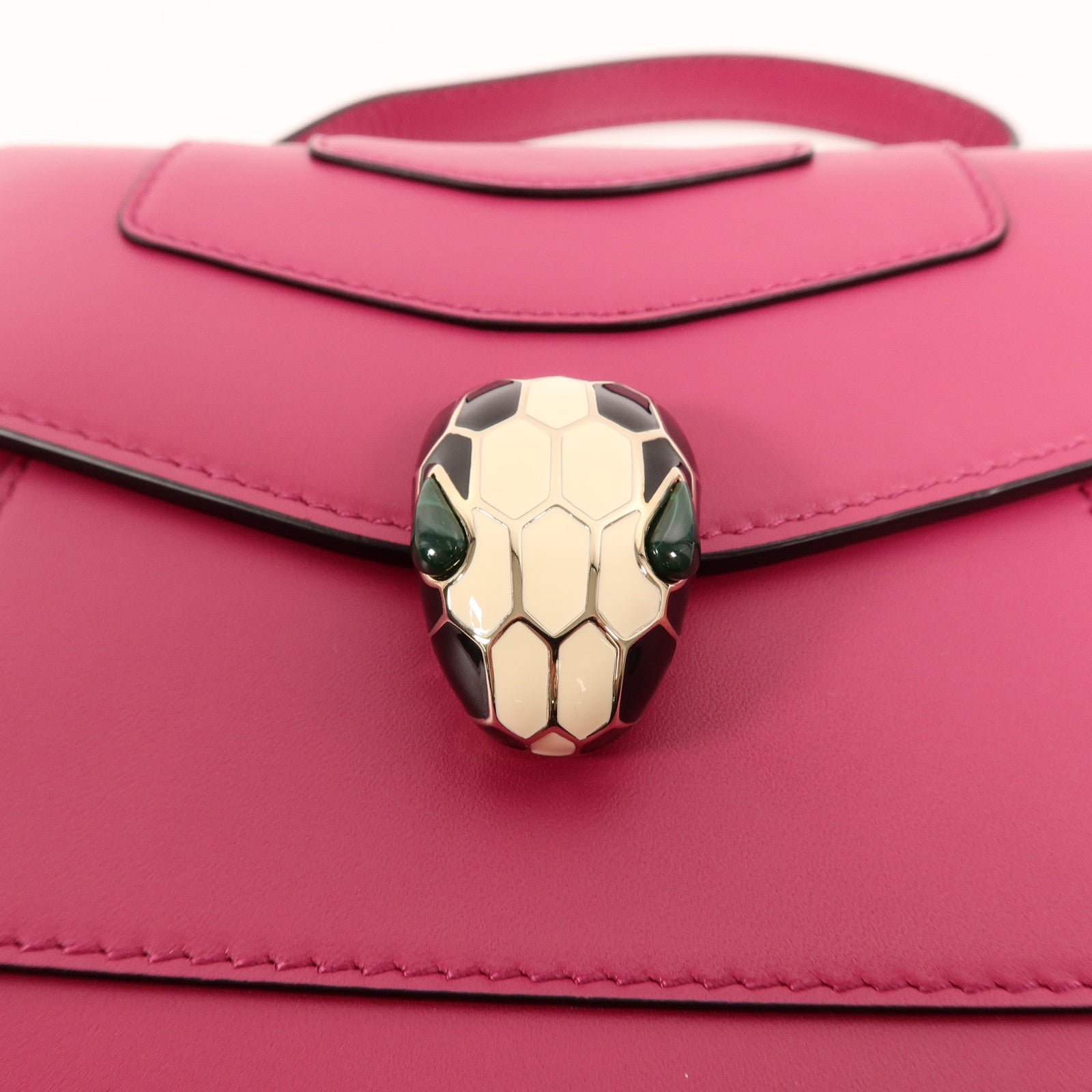 BVLGARI 牛皮皮革Serpenti Forever Small手挽肩背兩用袋