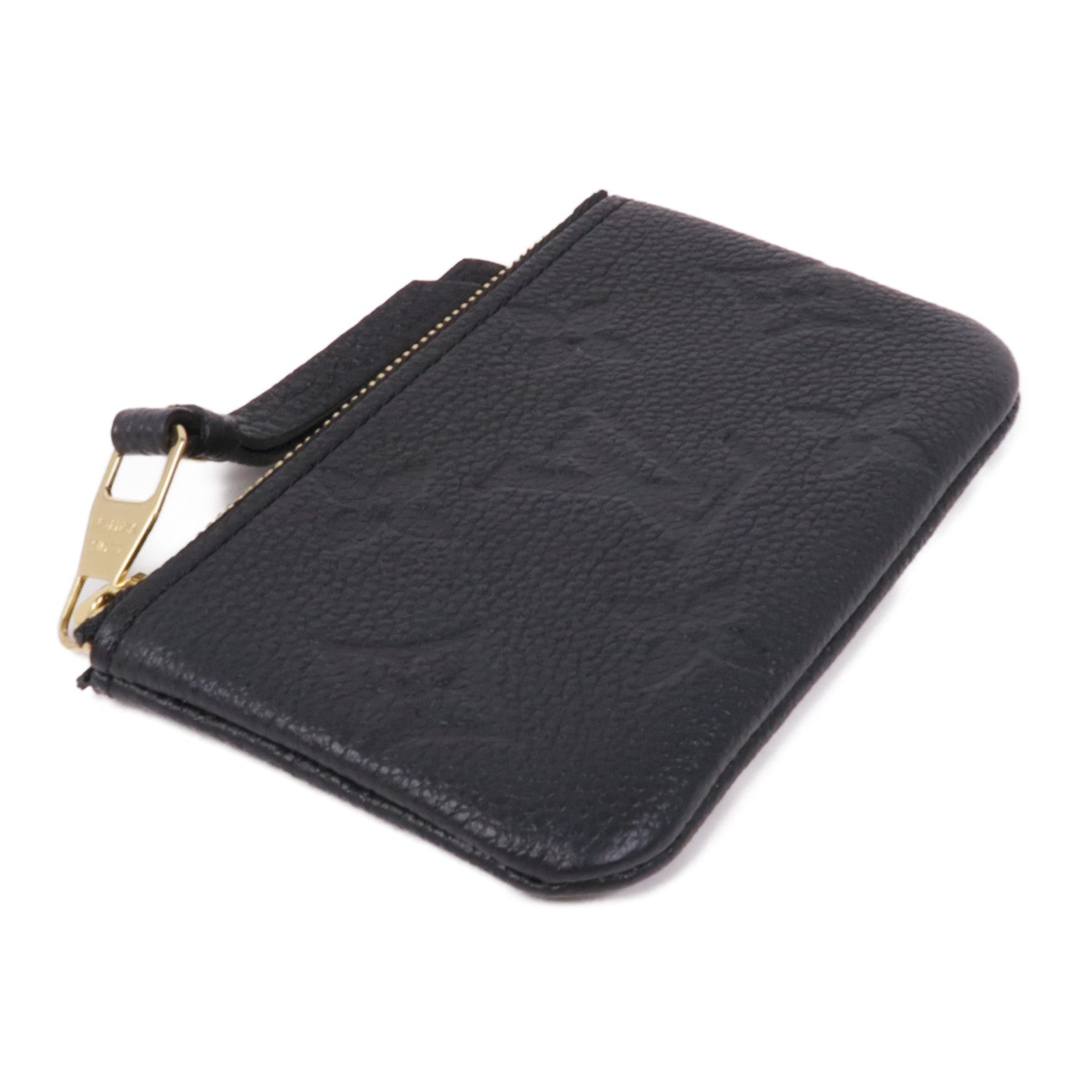 LOUIS VUITTON Monogram Taurillon Coin Case金扣零錢包