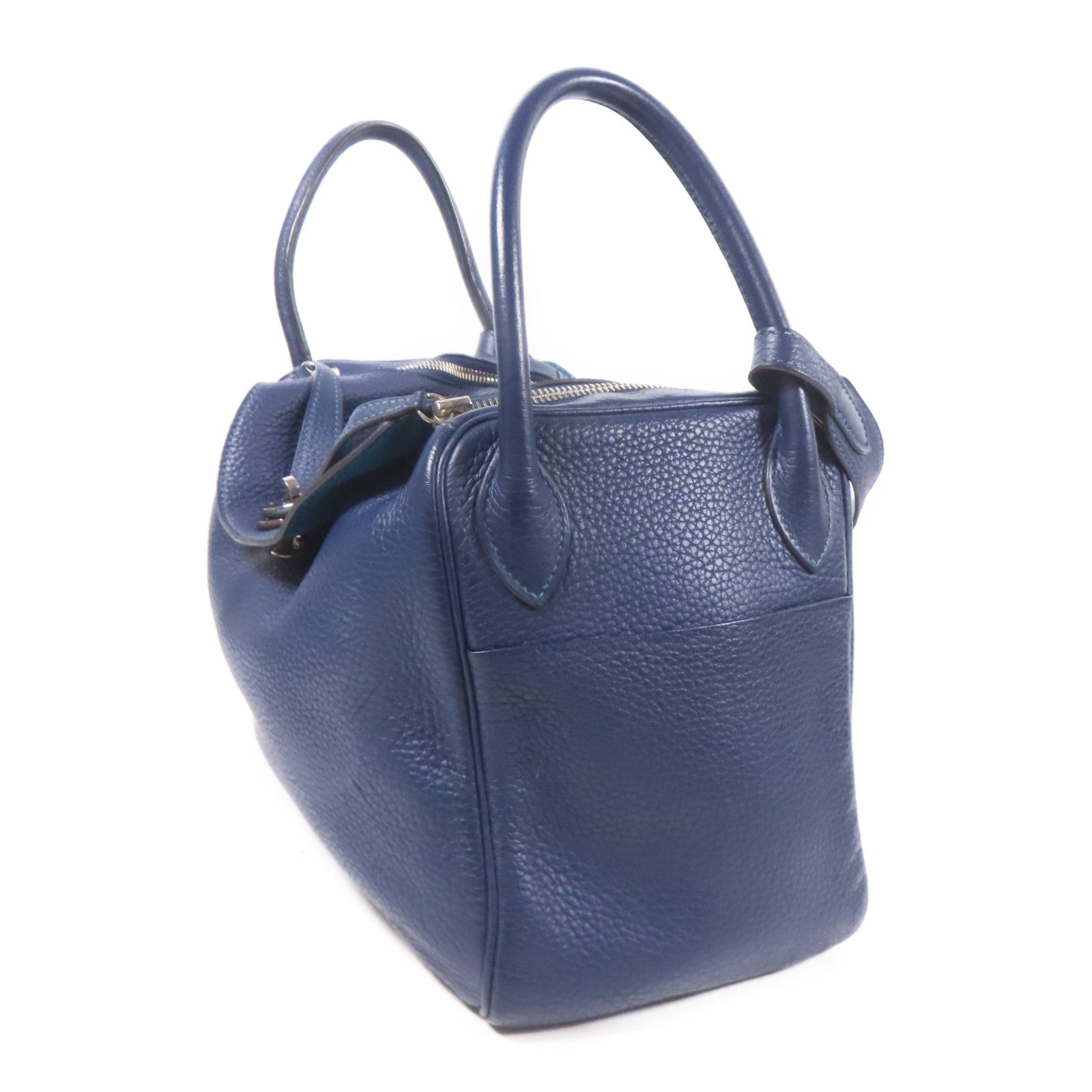 HERMES 【激減優惠】Clemence皮革Lindy 30銀扣手挽肩背兩用袋