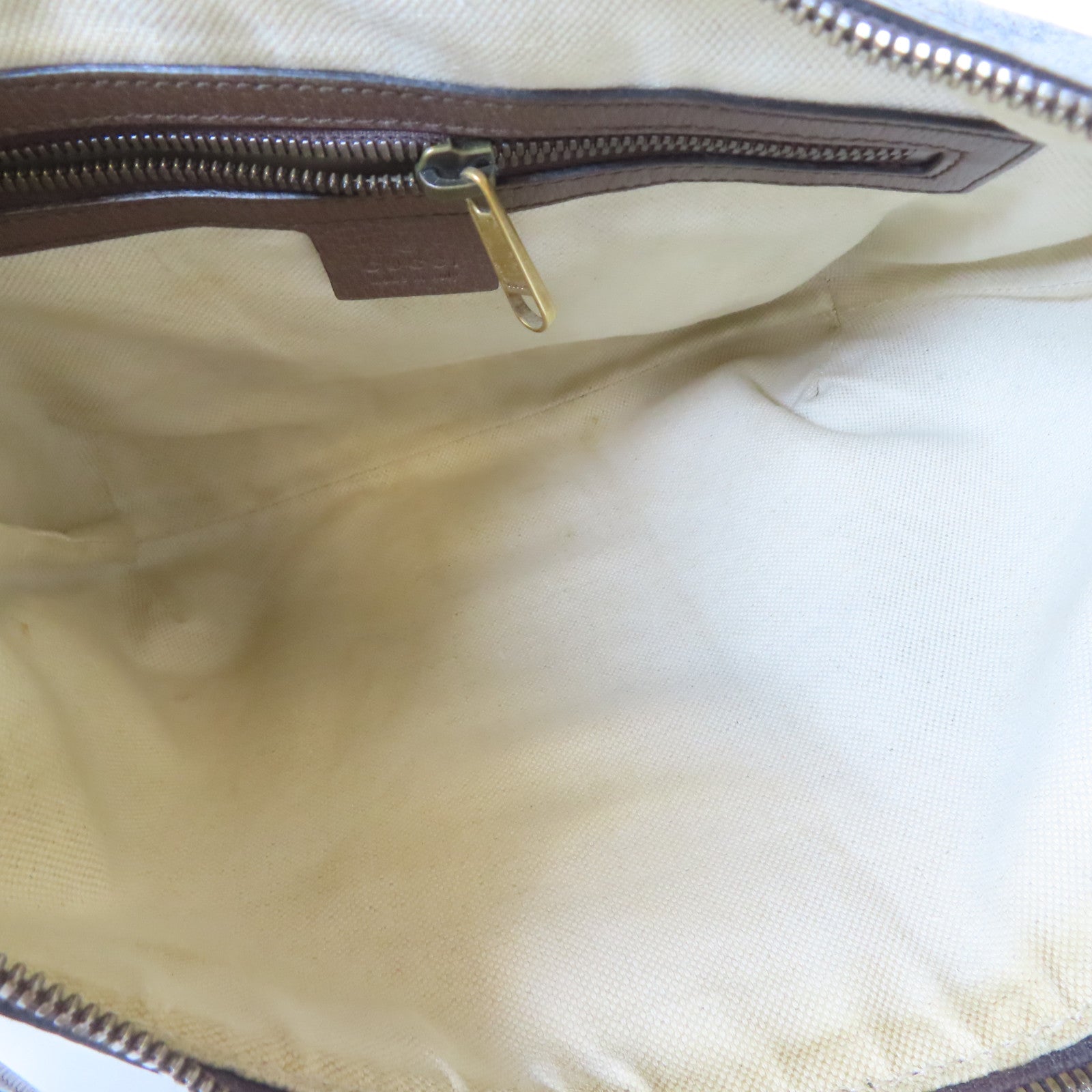 GUCCI 塗層帆布Ophidia金扣肩背袋啡色