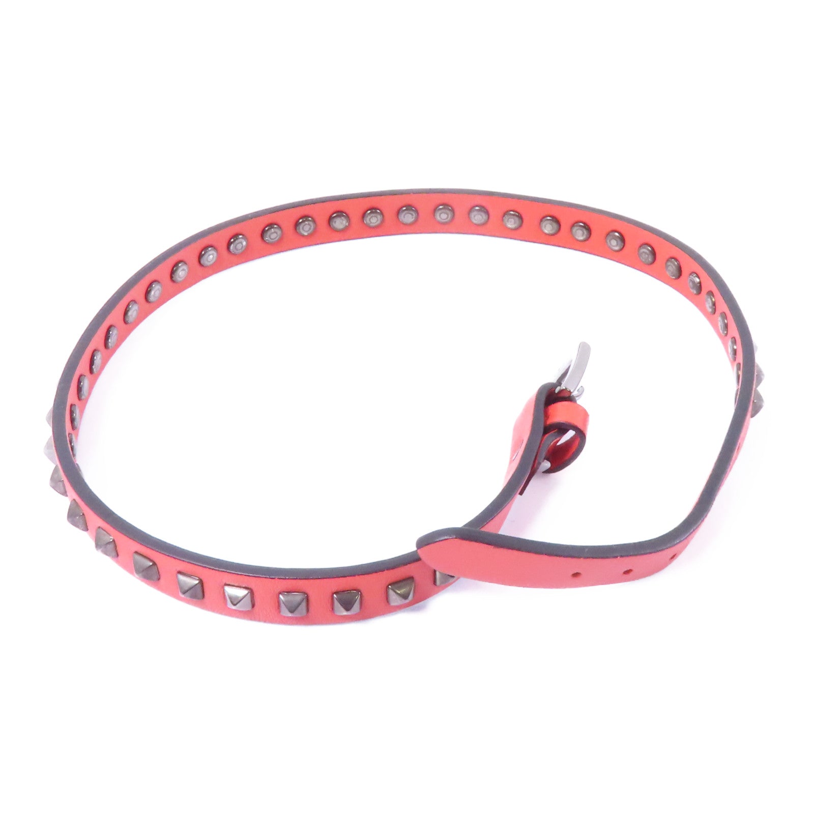 Valentino 【激減優惠】牛皮皮革Bracelet手鏈紅色