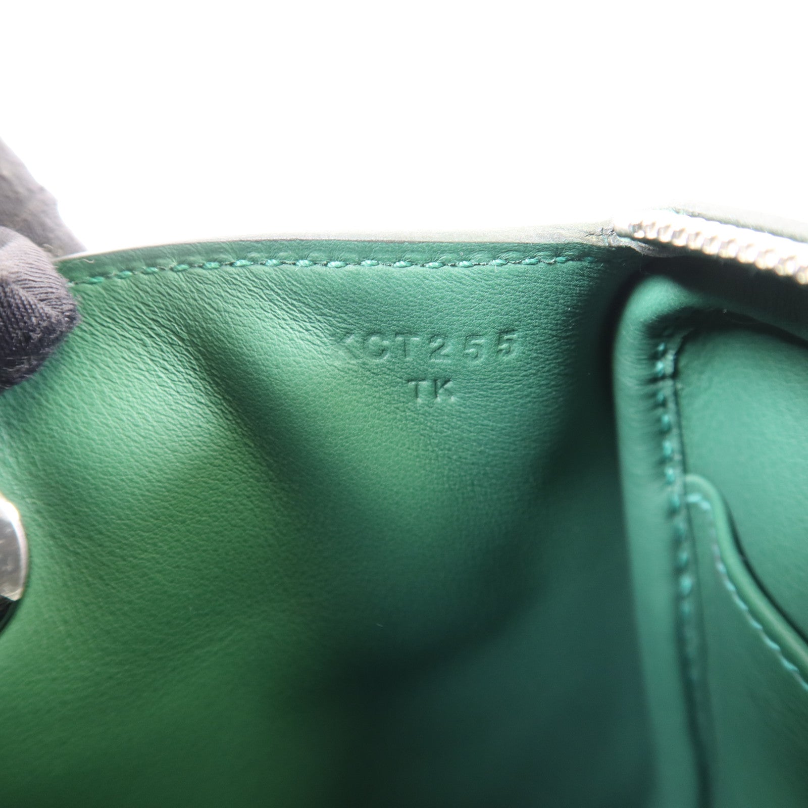 HERMES Swift皮革Mini Lindy銀扣手挽肩背兩用袋Vert Moyen