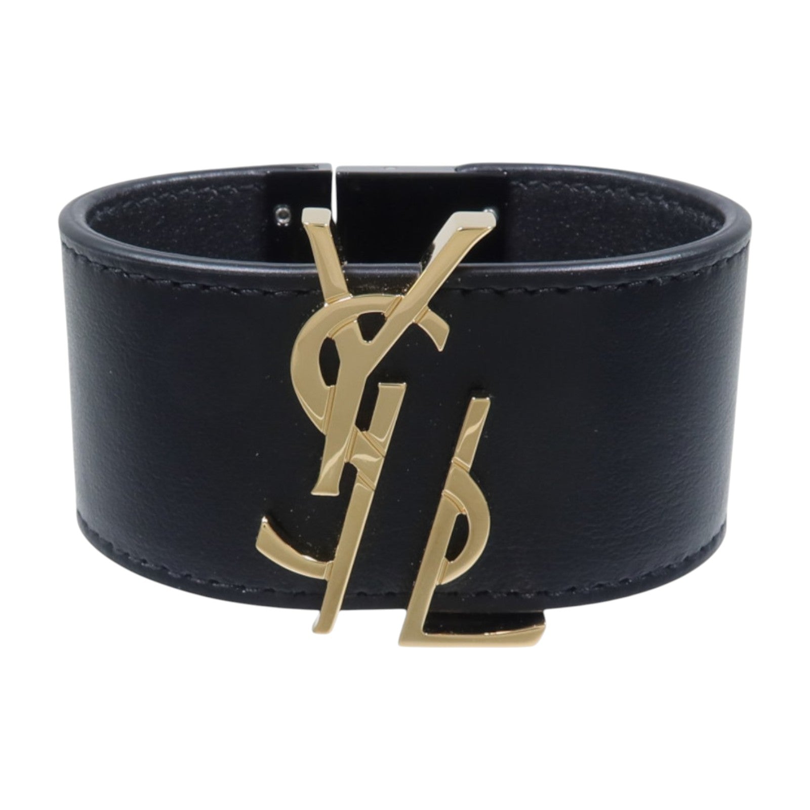 SAINT LAURENT 牛皮皮革/金屬Opyum Bracelet手鏈