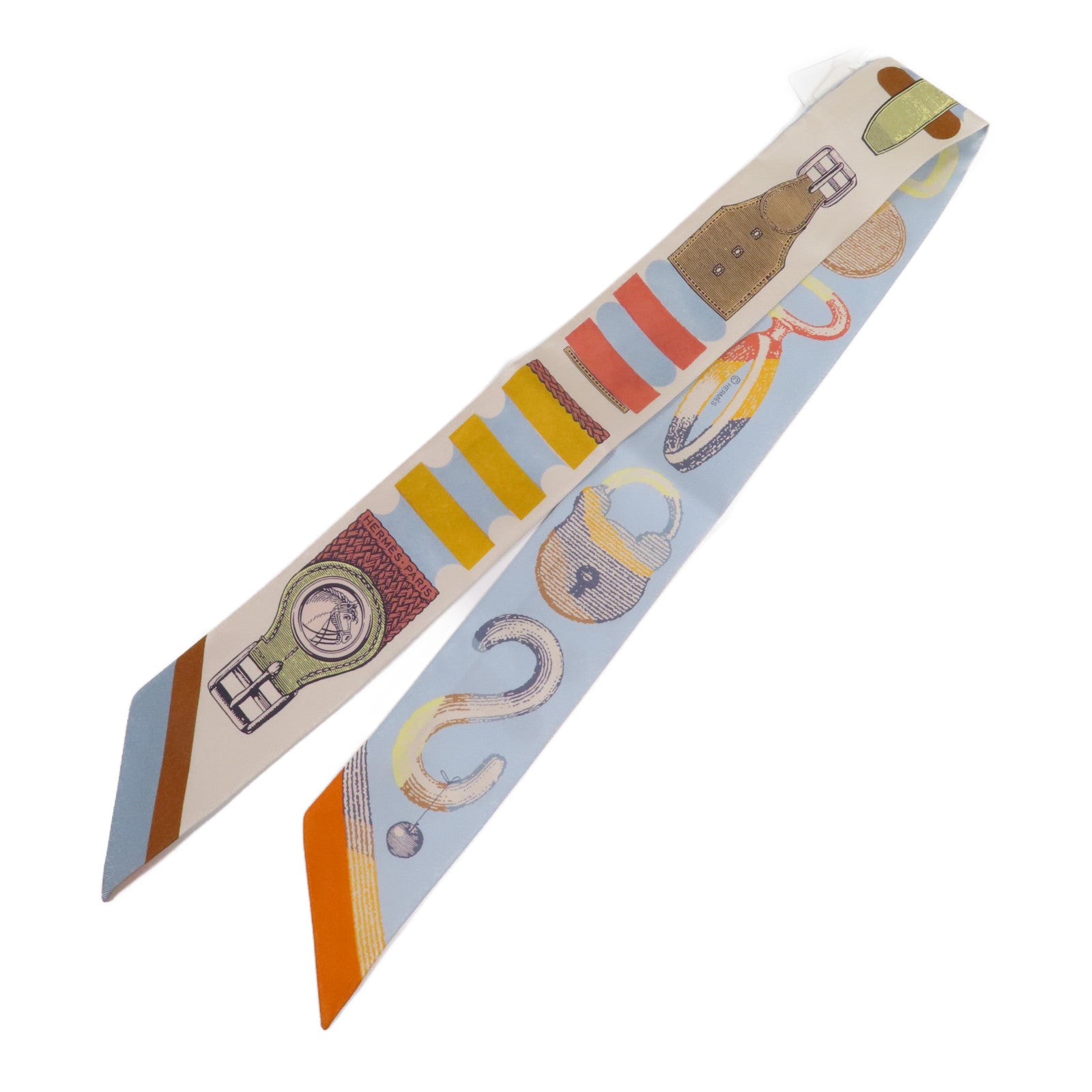 HERMES 絲質Twilly絲巾