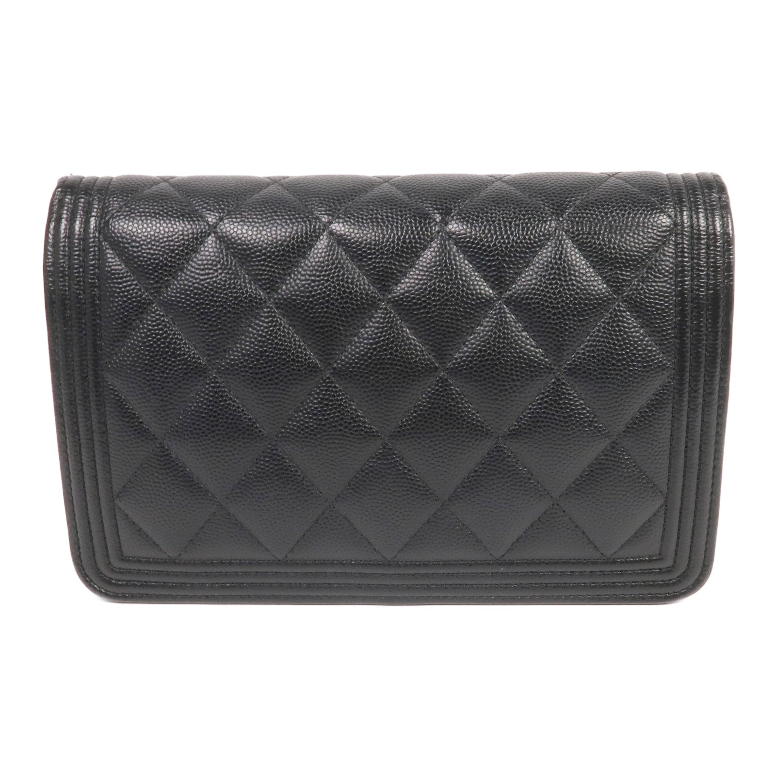 CHANEL 牛皮皮革WOC Wallet On Chain金扣鏈帶肩背袋