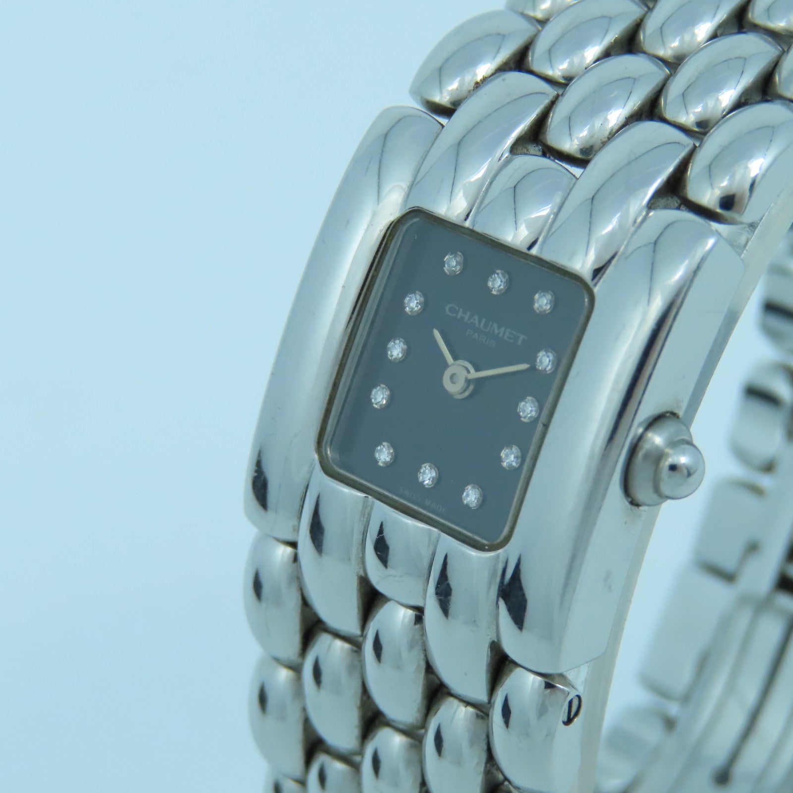 Chaumet Khesis Watch不鏽鋼手錶石英機芯黑色