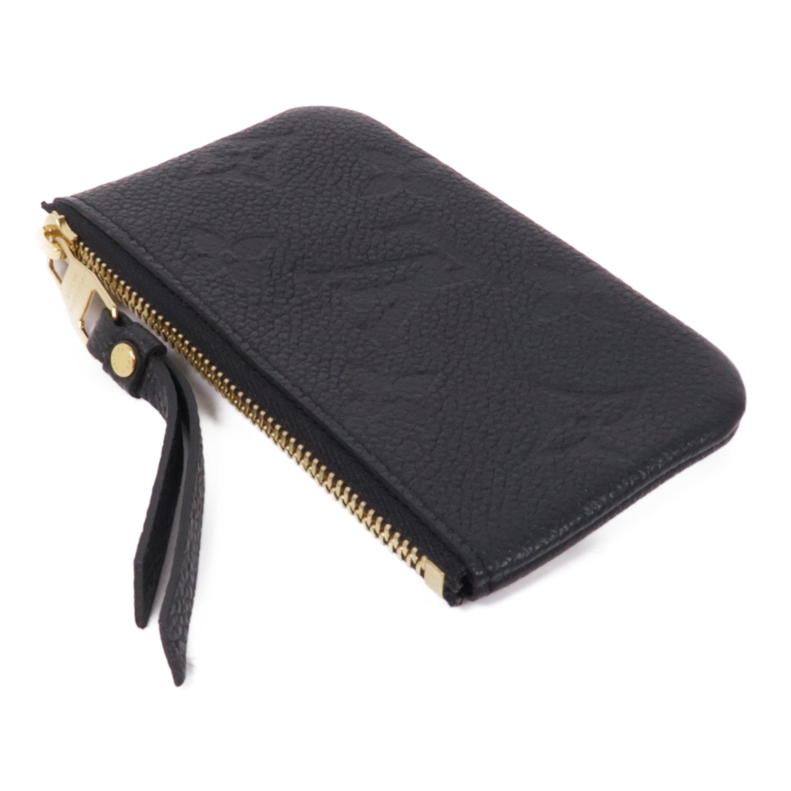 LOUIS VUITTON Monogram Taurillon Coin Case金扣零錢包