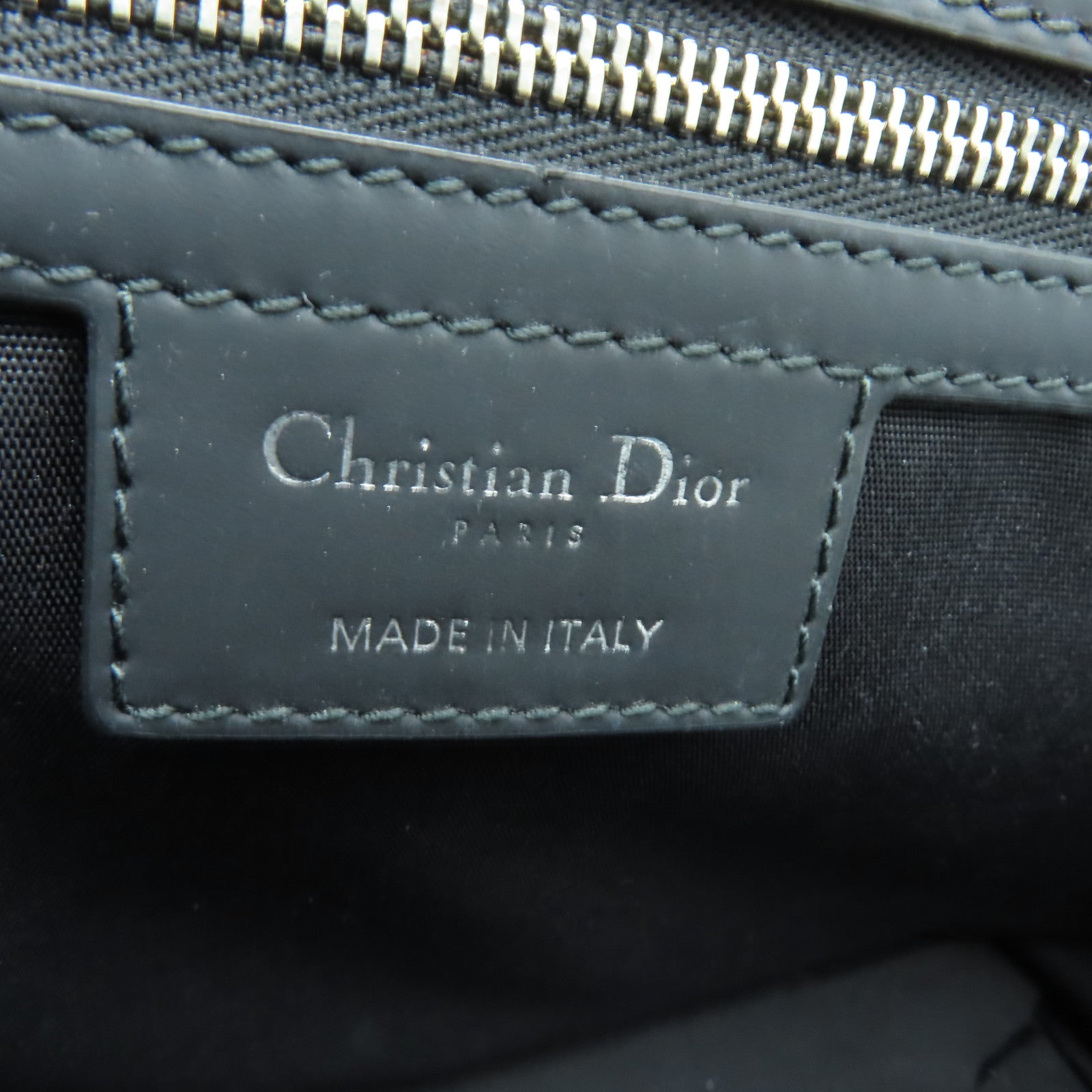 Dior 【激減優惠】漆皮皮革Hand Bag銀扣手挽袋黑色