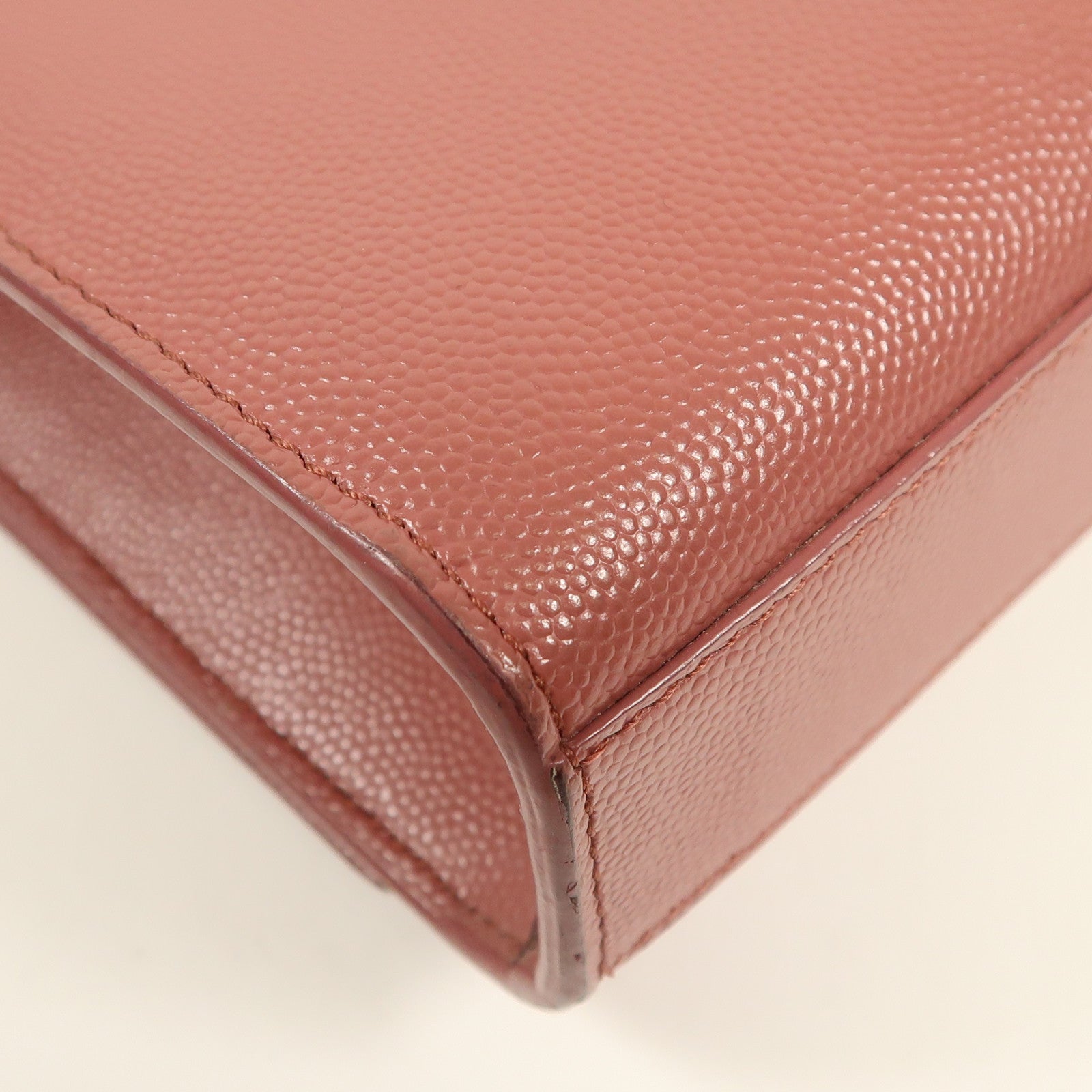 YVES SAINT LAURENT 牛皮皮革Kate銀扣鏈帶肩背袋