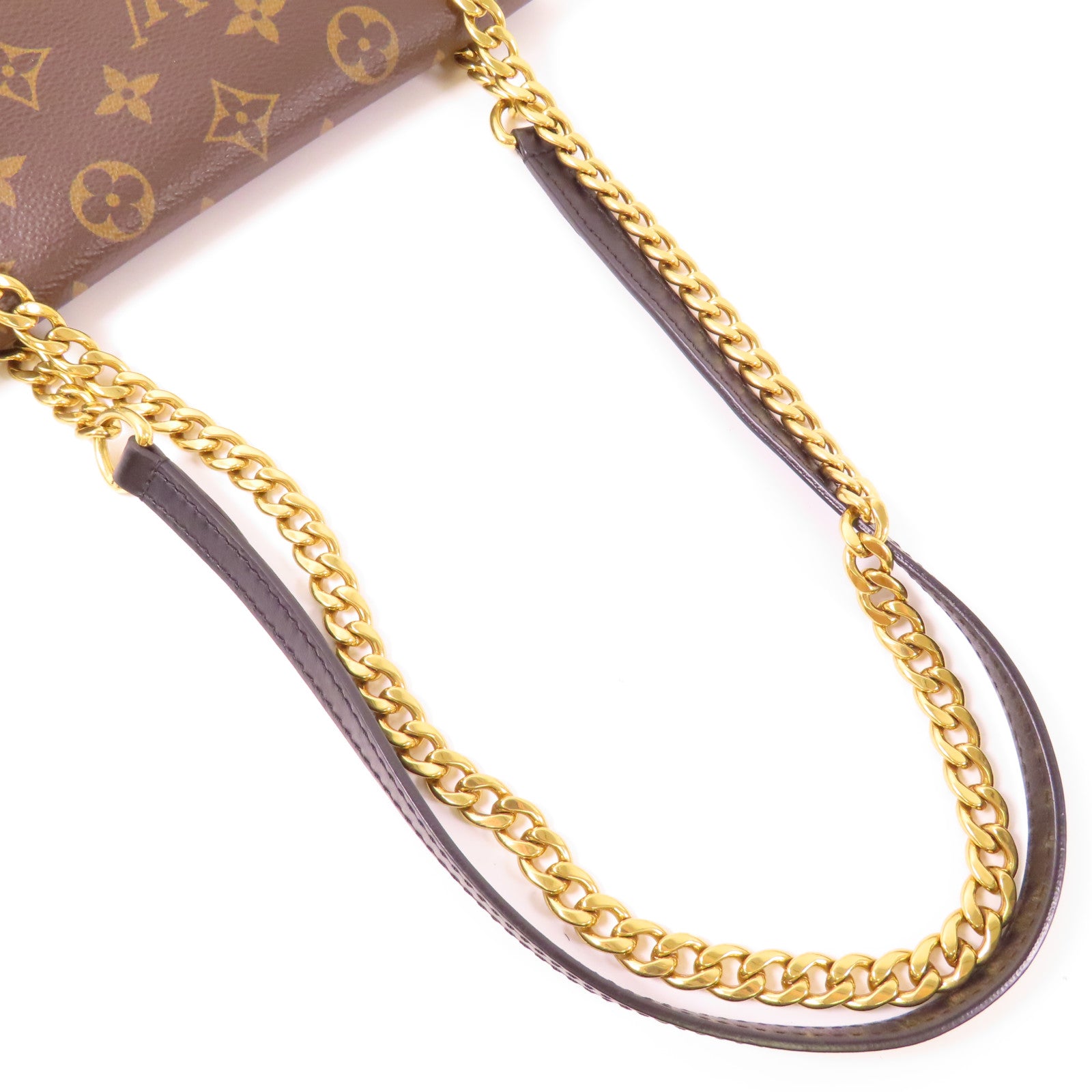 LOUIS VUITTON LV GHW Passy Shoulder Bag M45592 Monogram Brown