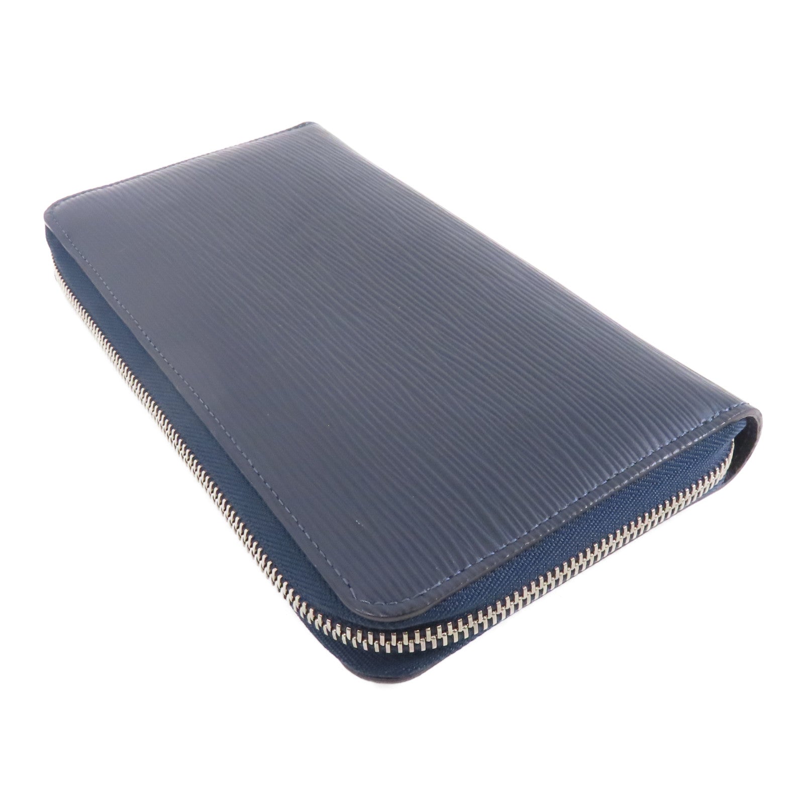 LOUIS VUITTON Epi Zippy Long Wallet銀扣長錢包Blue Marine/藍色