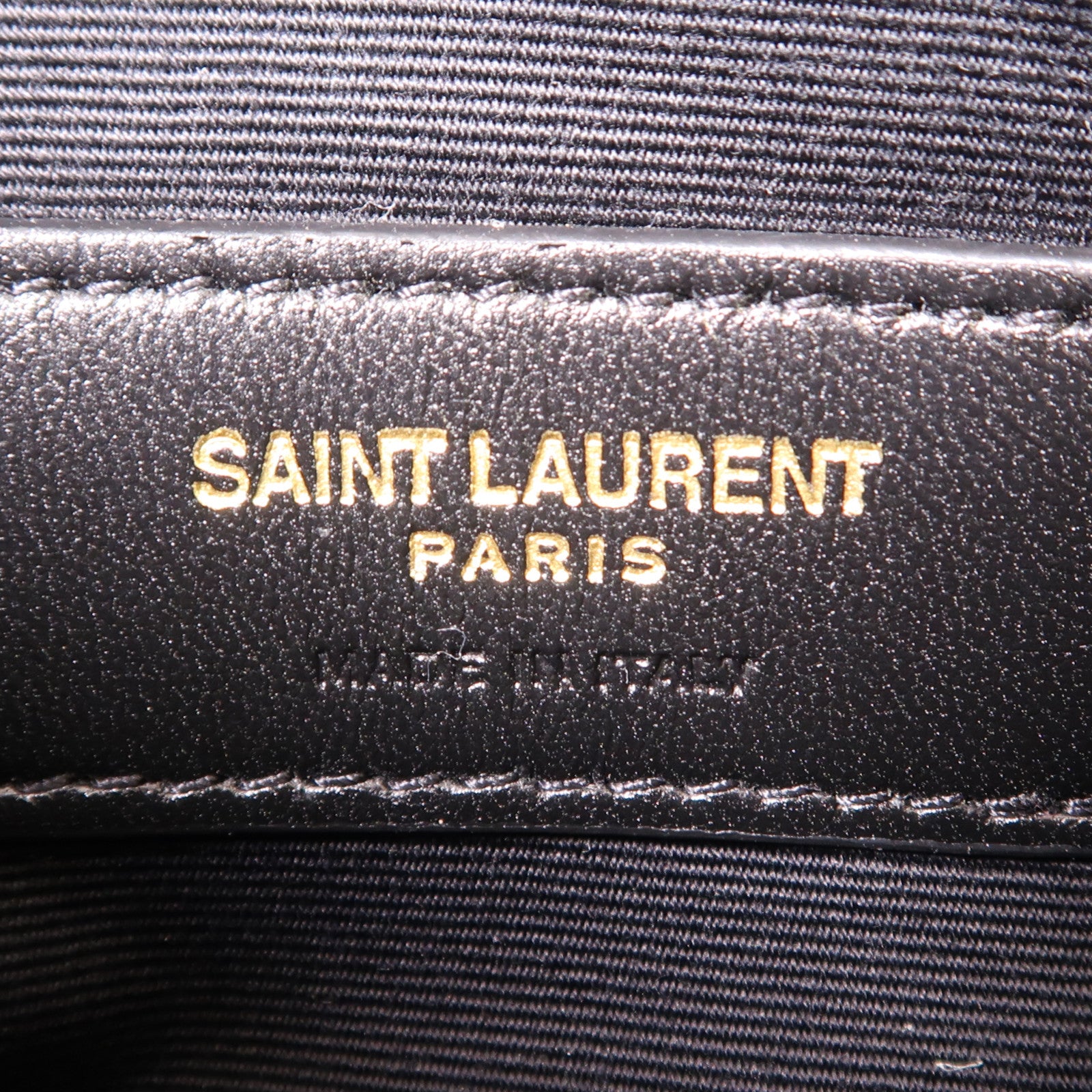 SAINT LAURENT 牛皮皮革Pouch金扣手拿包