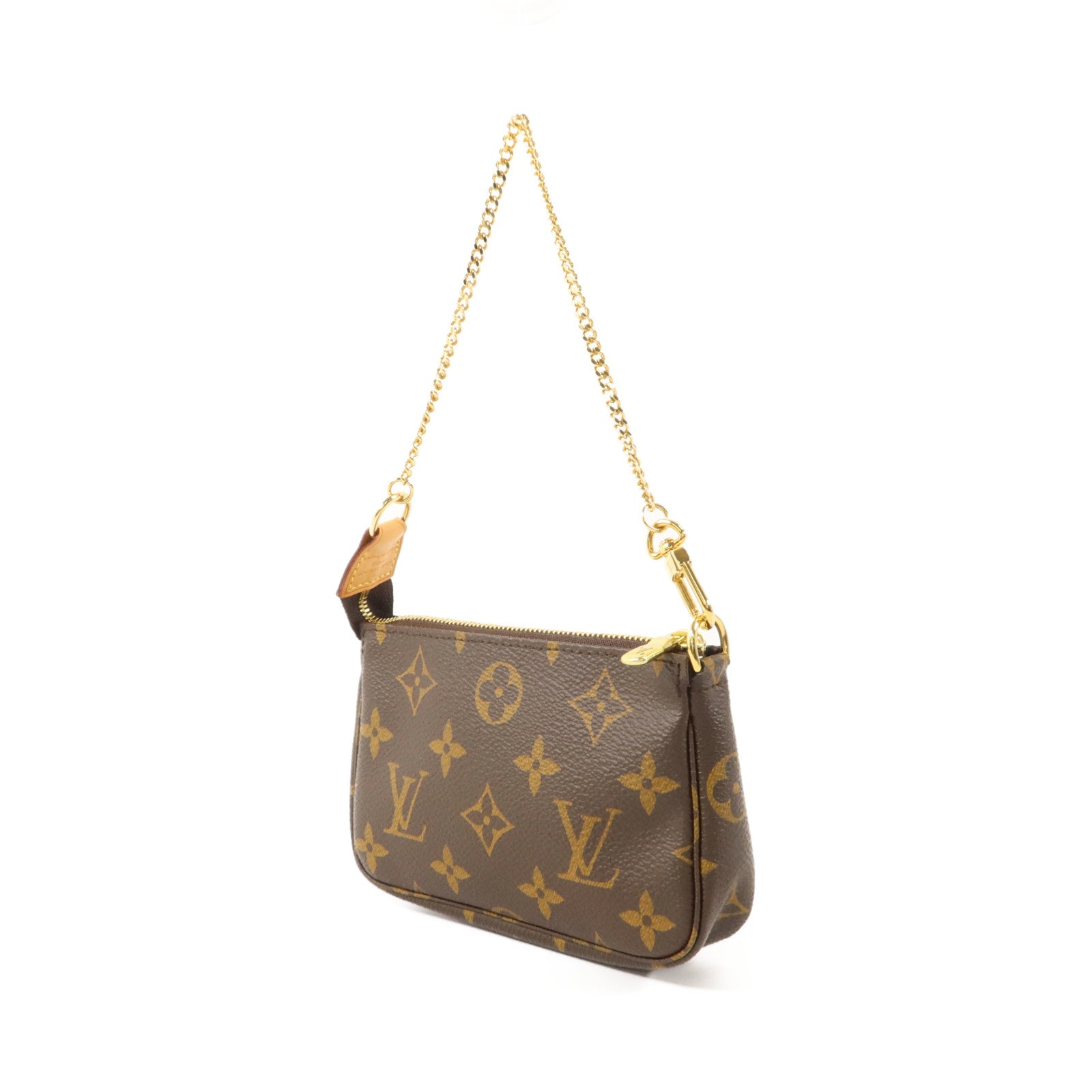 LOUIS VUITTON Monogram Mini Pochette Accessoires金扣手挽袋