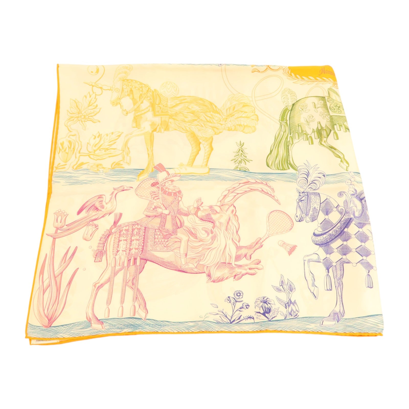 HERMES 絲質Scarf 90x90cm絲巾