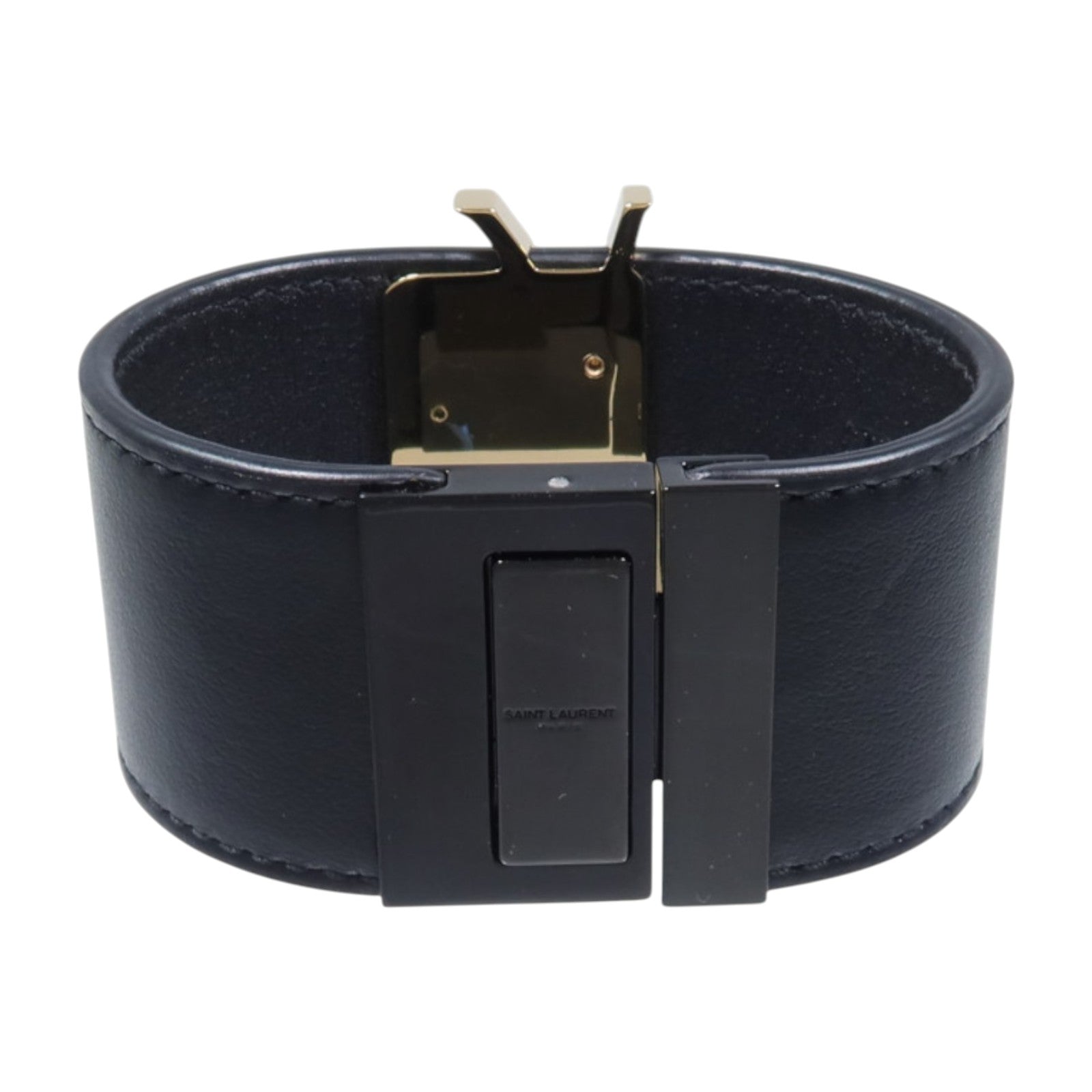 SAINT LAURENT 牛皮皮革/金屬Opyum Bracelet手鏈