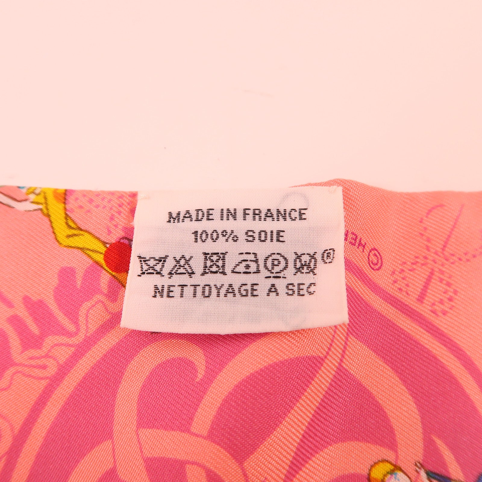 HERMES Twilly Scarf Silk Pink
