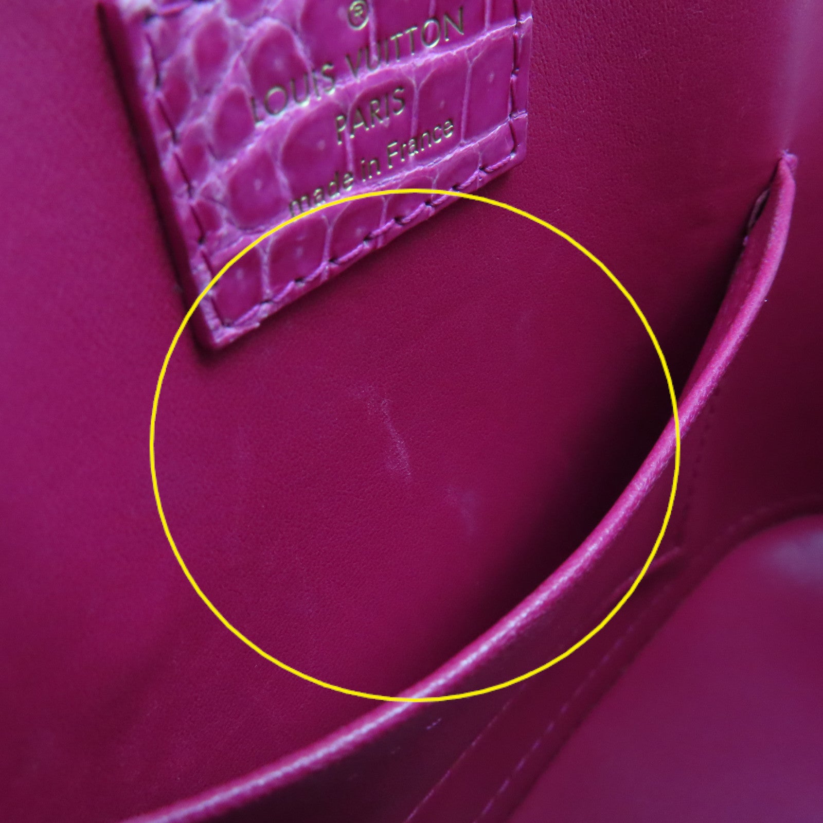 LOUIS VUITTON 鱷魚皮革Alma 2Way Shoulder Bag手挽肩背兩用袋粉紅色