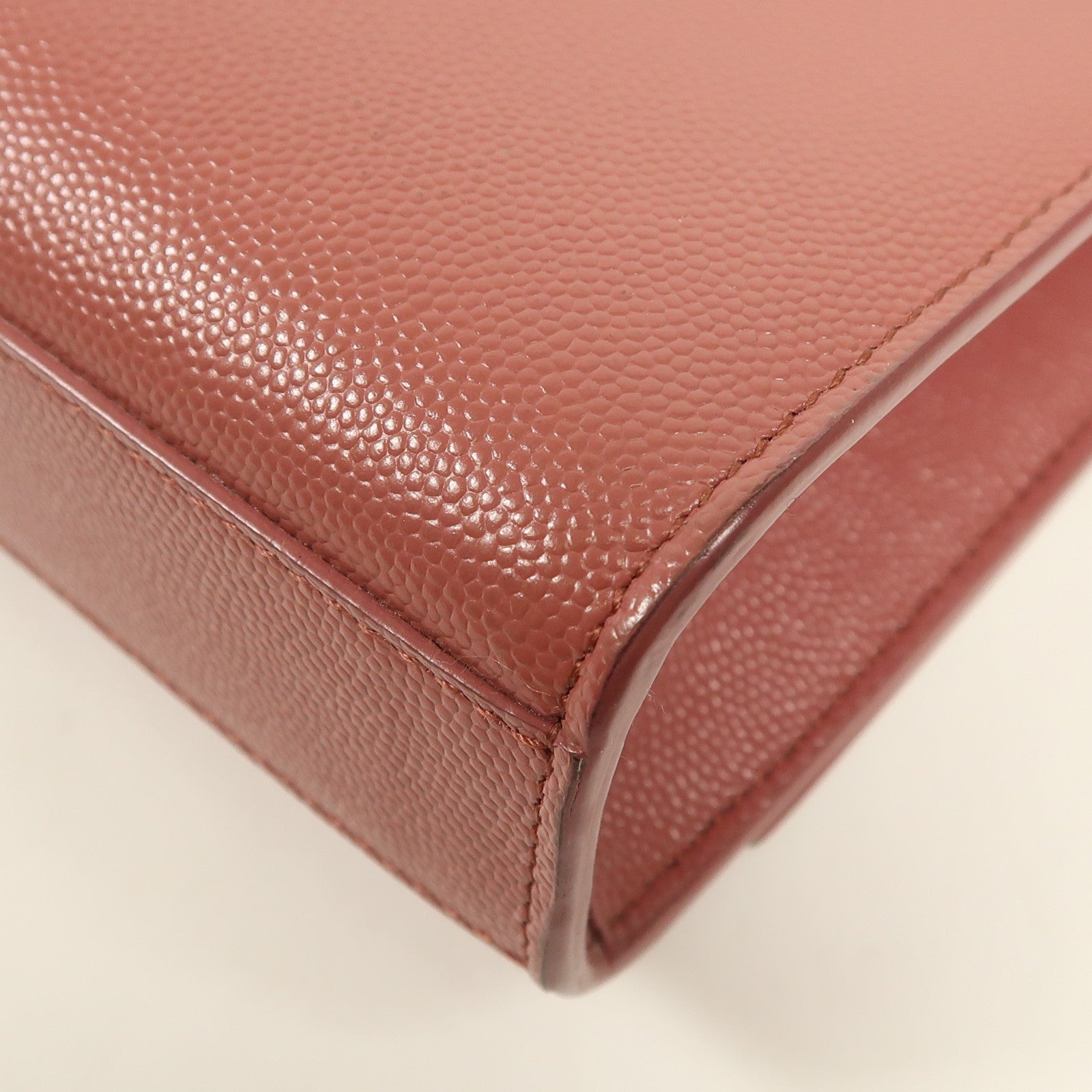 YVES SAINT LAURENT 牛皮皮革Kate銀扣鏈帶肩背袋