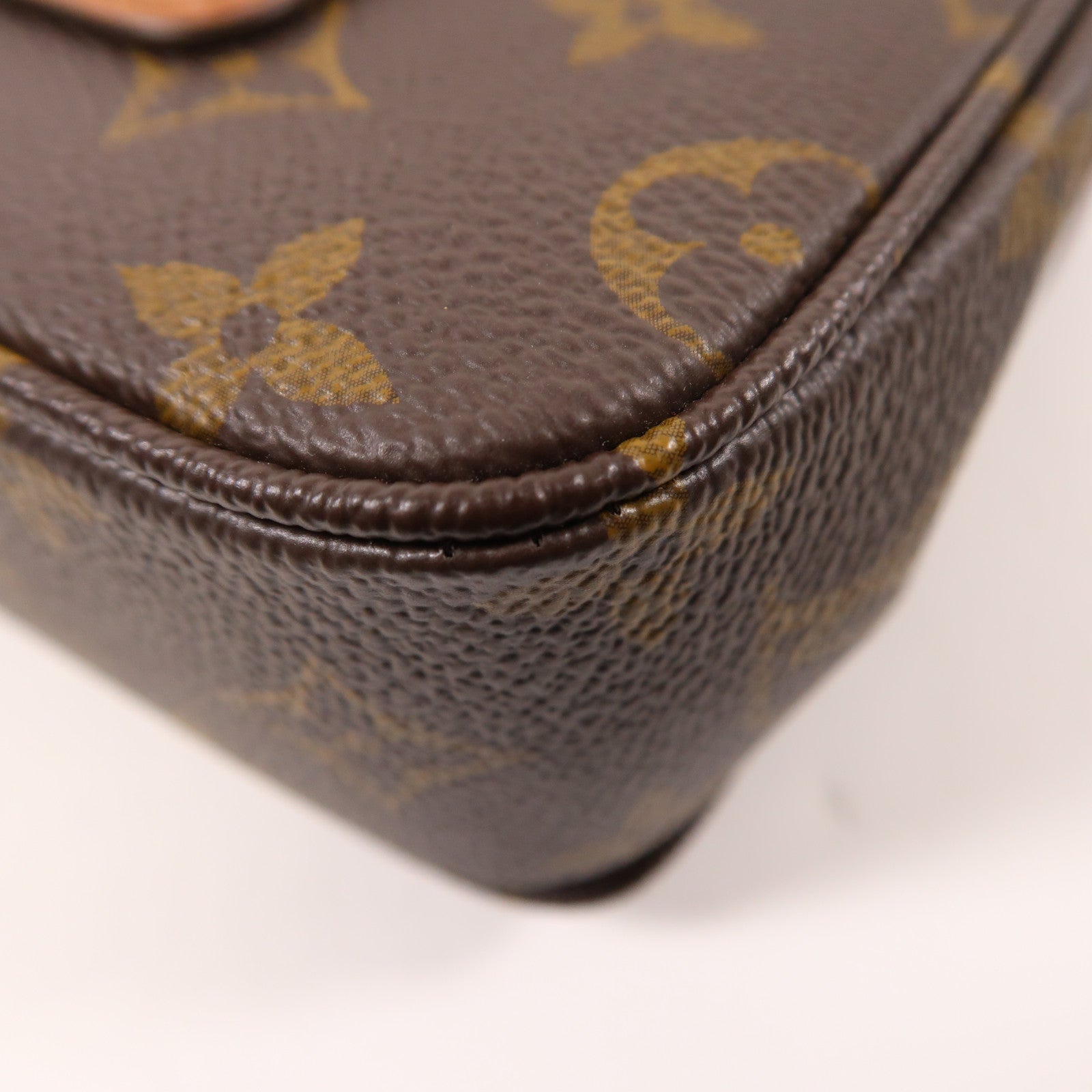 LOUIS VUITTON Monogram Marceau金扣鏈帶肩背袋棕色