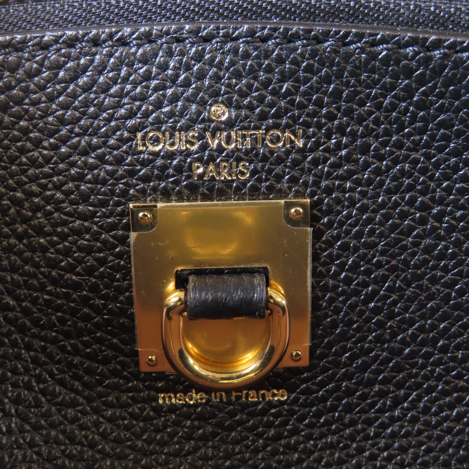 LOUIS VUITTON **【激減優惠】Taurillon City Steamer MM金扣手挽肩背兩用袋粉紅色/黑色