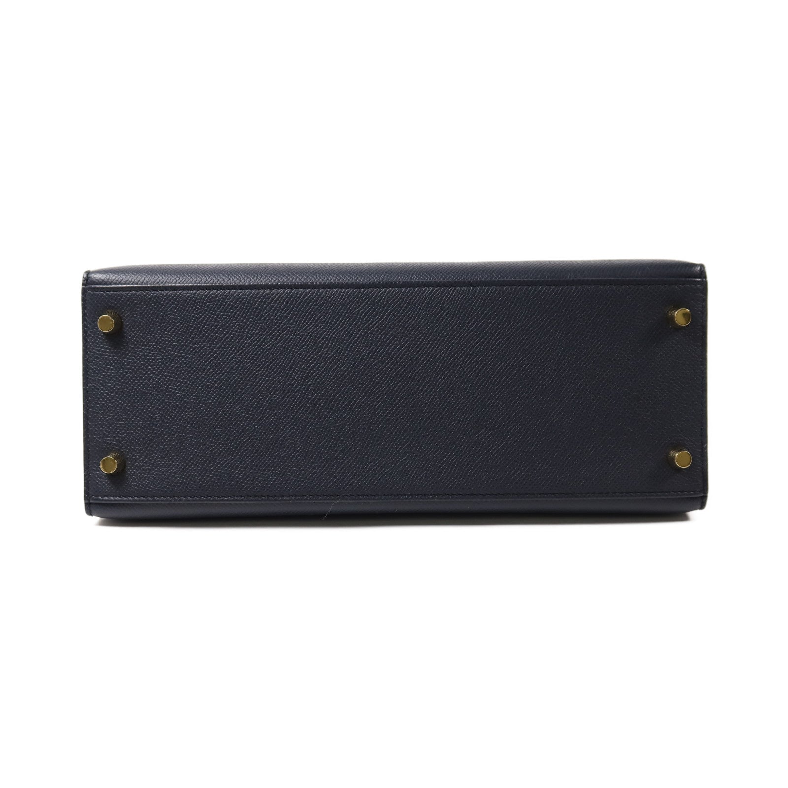 HERMES Epsom皮革Kelly 28金扣手挽肩背兩用袋Blue IndigoBlue Indigo