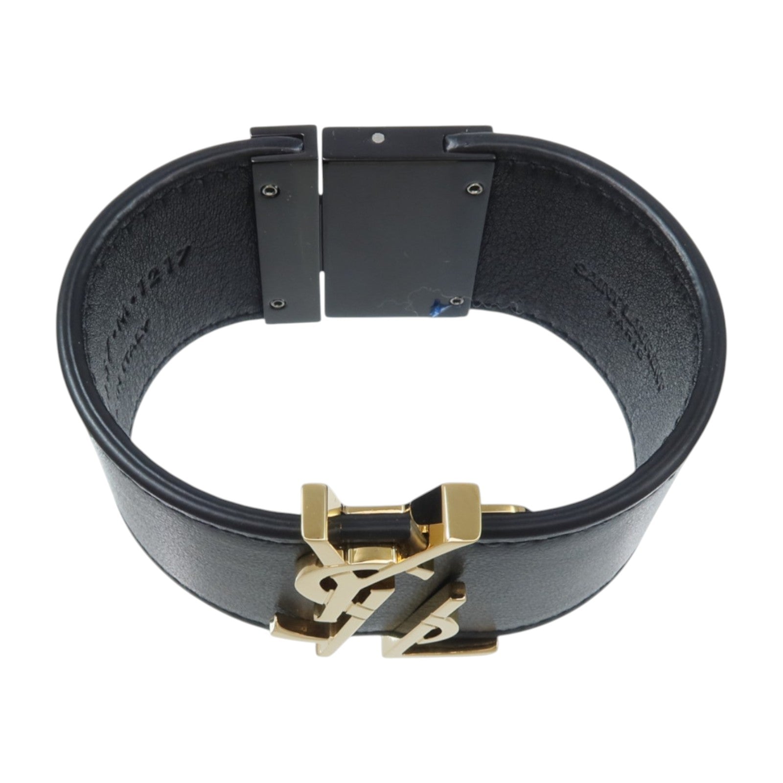 SAINT LAURENT 牛皮皮革/金屬Opyum Bracelet手鏈