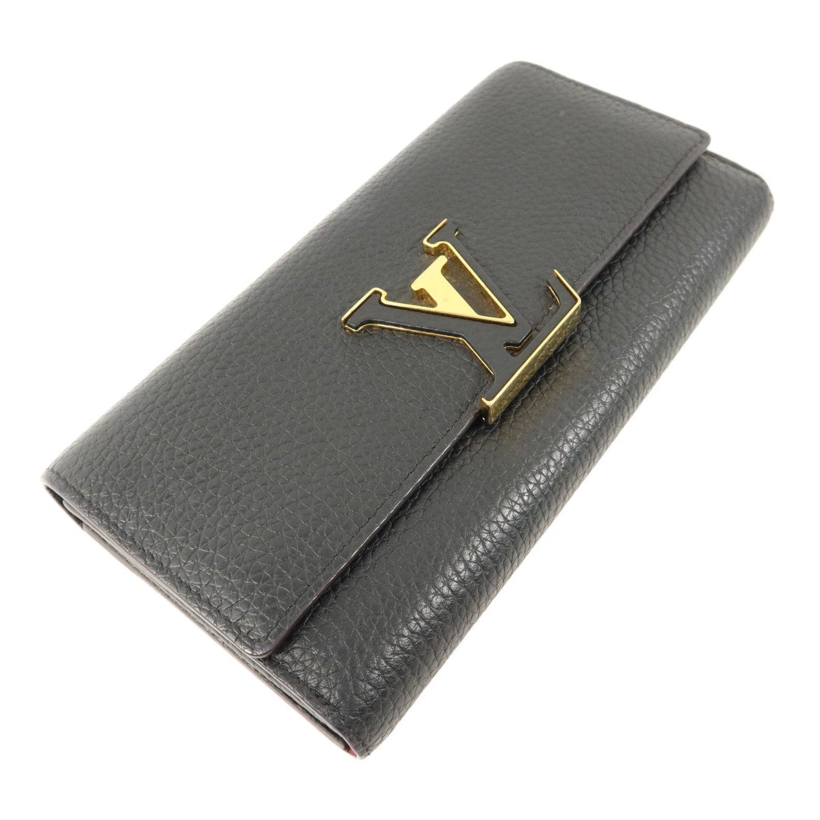LOUIS VUITTON Taurillon Capucines Wallet長錢包