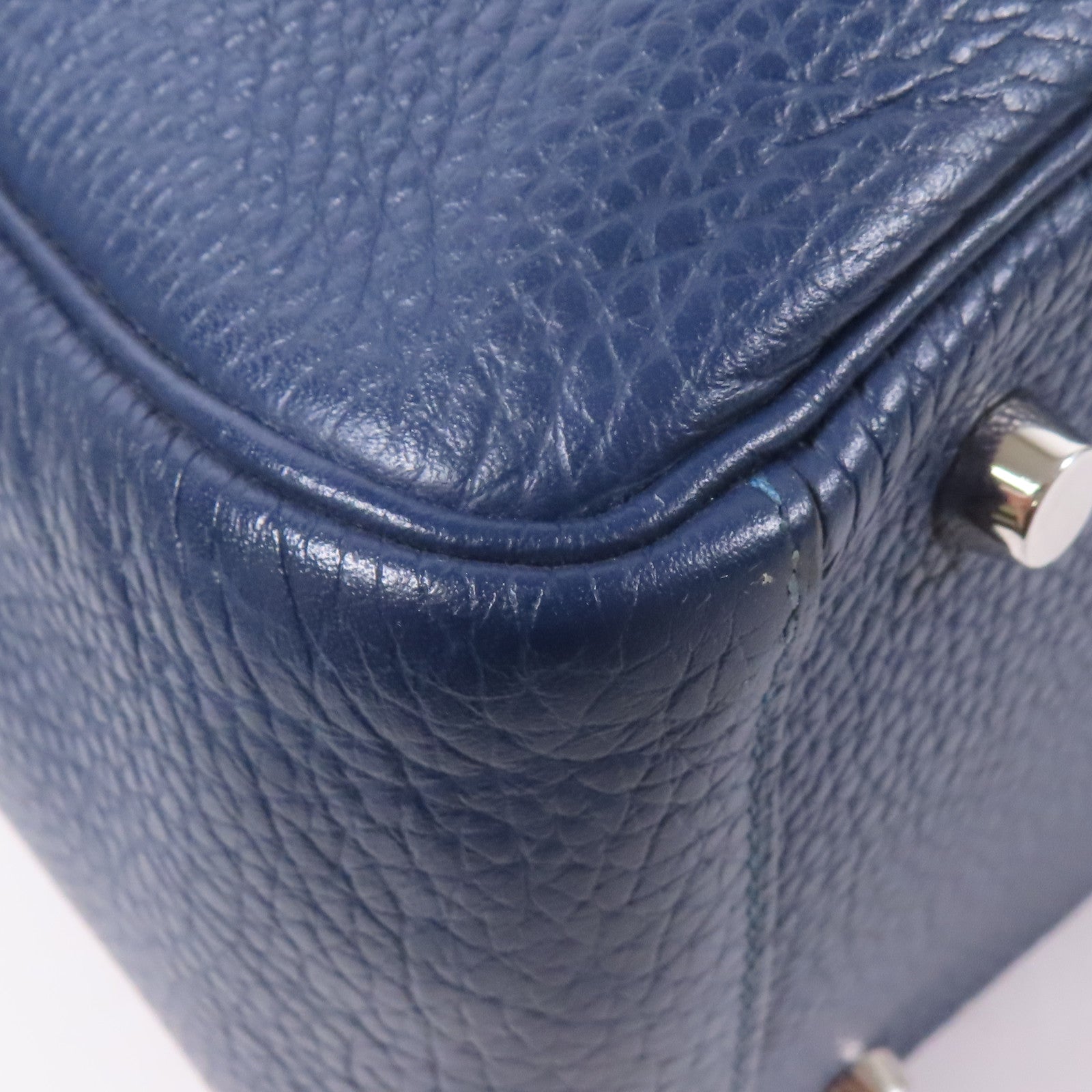 HERMES 【激減優惠】Clemence皮革Lindy 30銀扣手挽肩背兩用袋