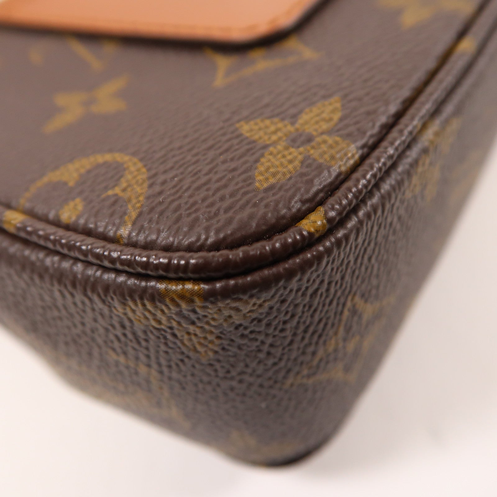 LOUIS VUITTON Monogram Marceau金扣鏈帶肩背袋棕色