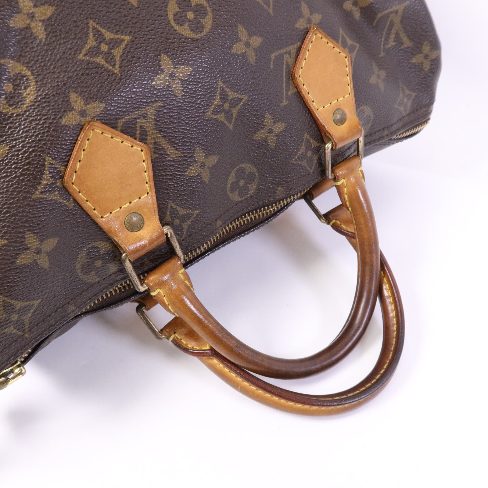 LOUIS VUITTON Monogram Speedy 30金扣手挽袋
