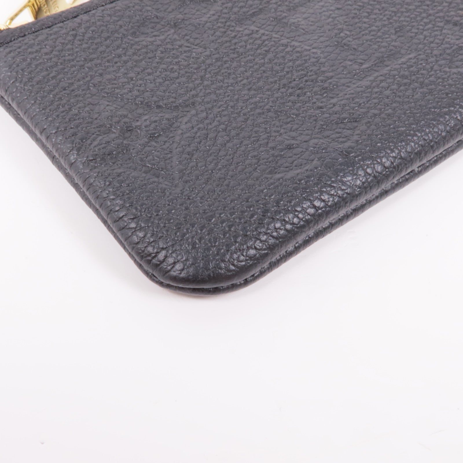 LOUIS VUITTON Monogram Taurillon Coin Case金扣零錢包
