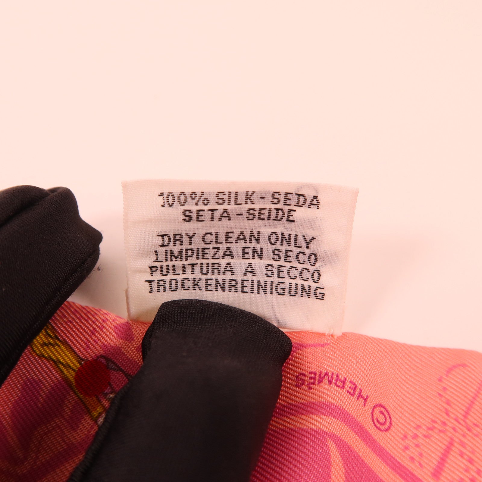 HERMES Twilly Scarf Silk Pink