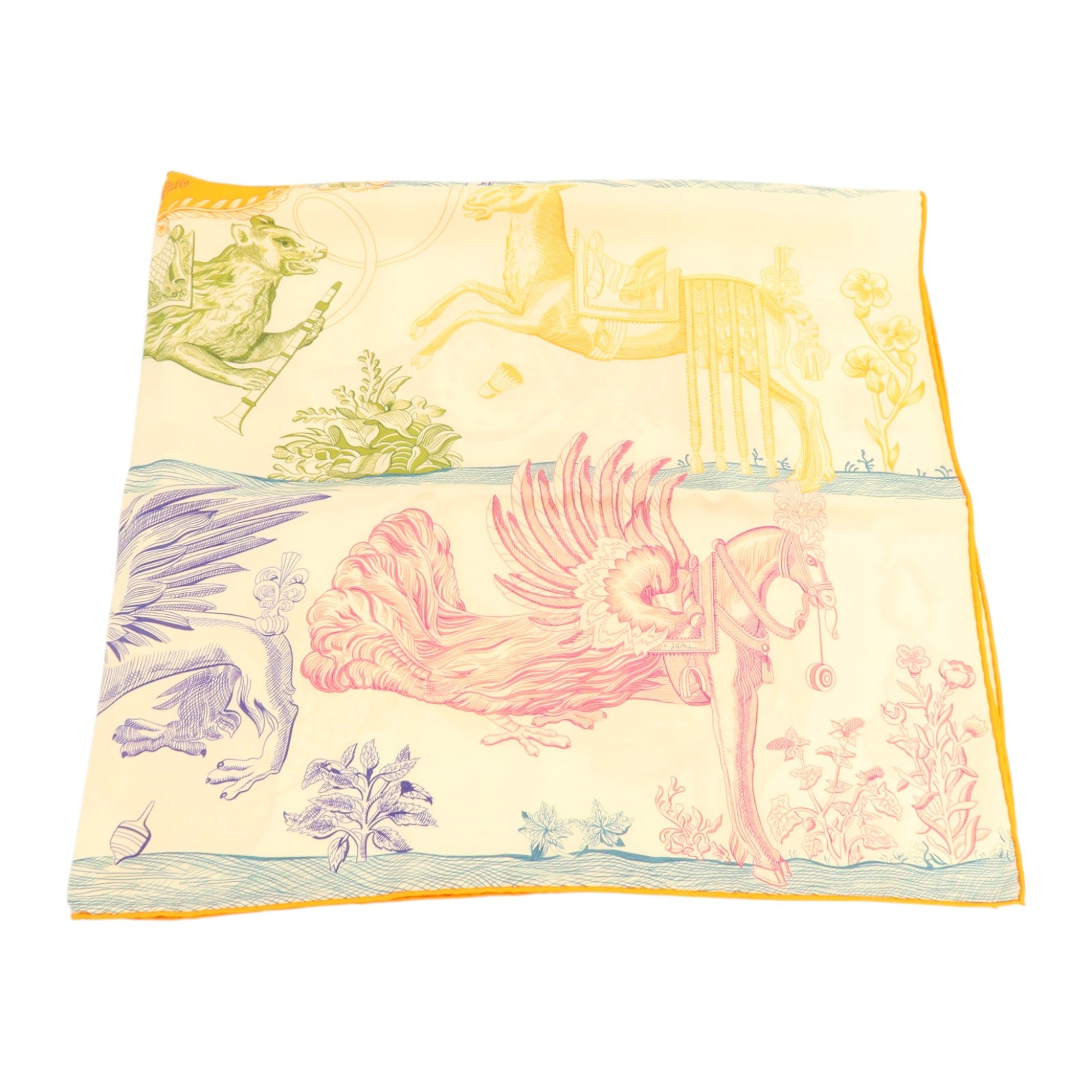 HERMES 絲質Scarf 90x90cm絲巾
