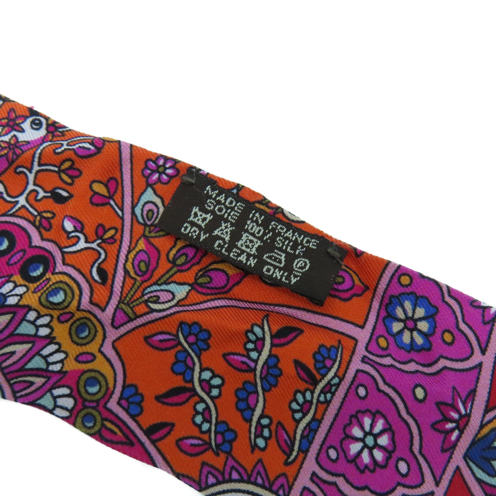 HERMES 【激減優惠】絲質Twilly Scarf絲巾紅色/粉紅色