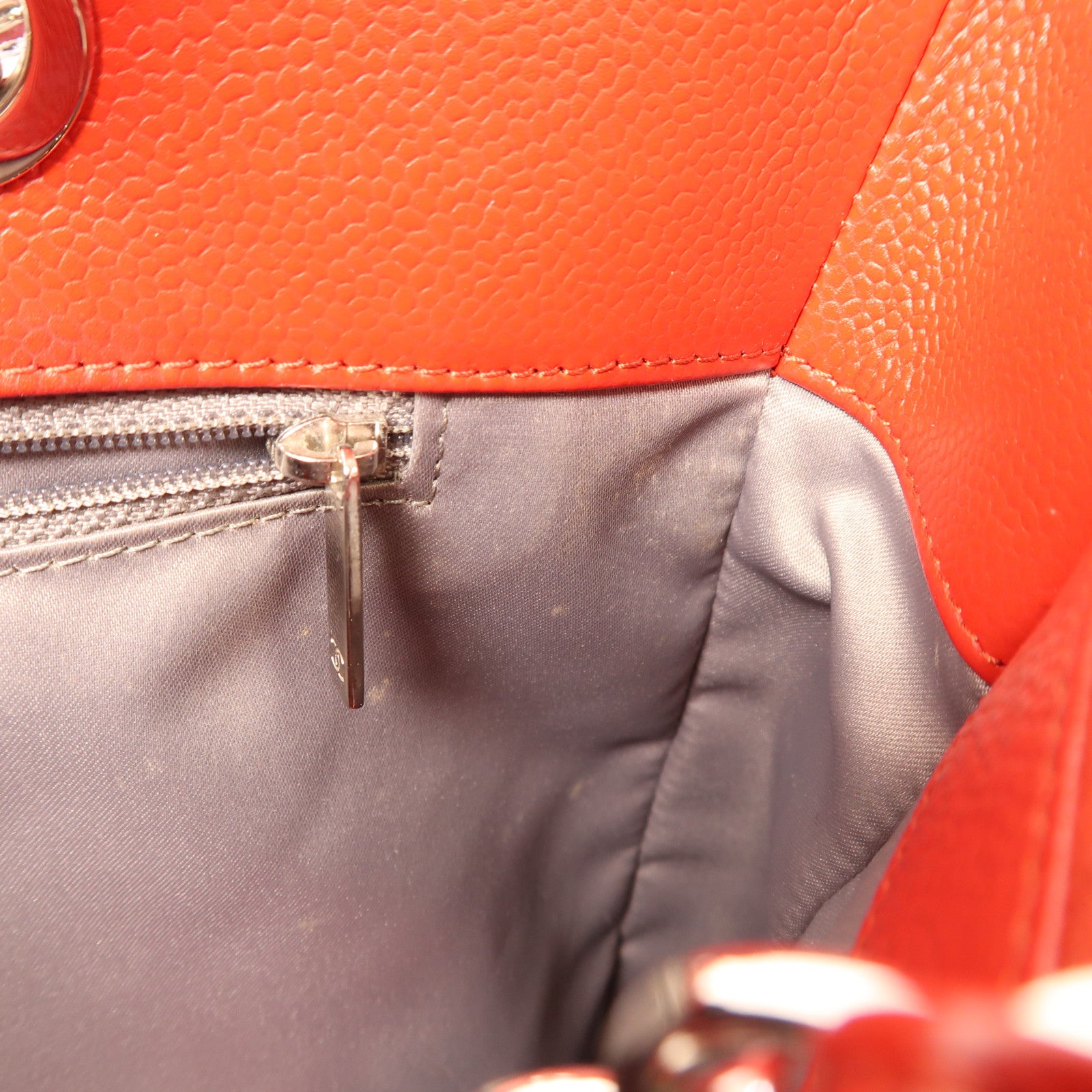 CHANEL 牛皮皮革GST Grand Shopping Tote Bag銀扣鏈帶肩背袋