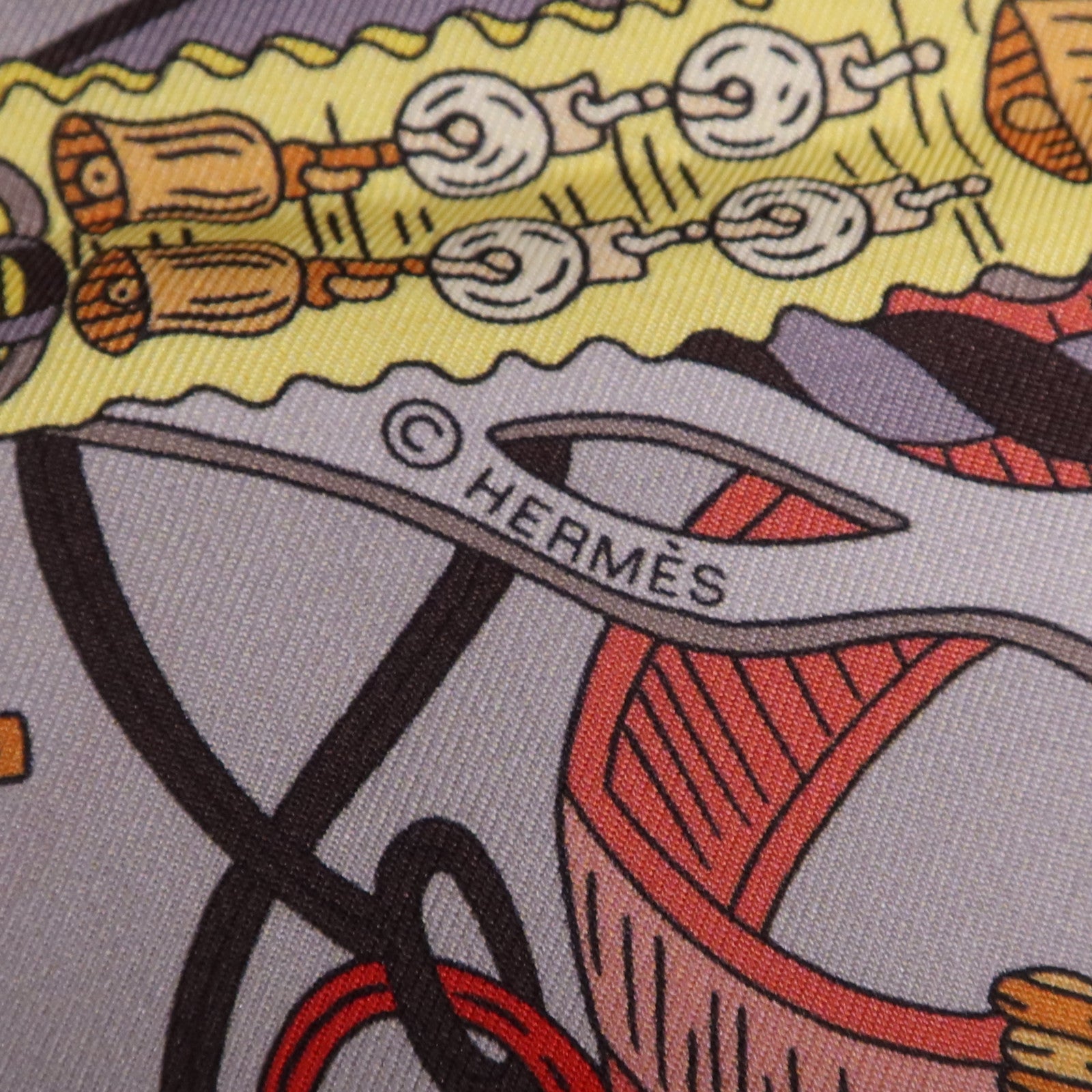 HERMES 絲質Maxi Twilly絲巾