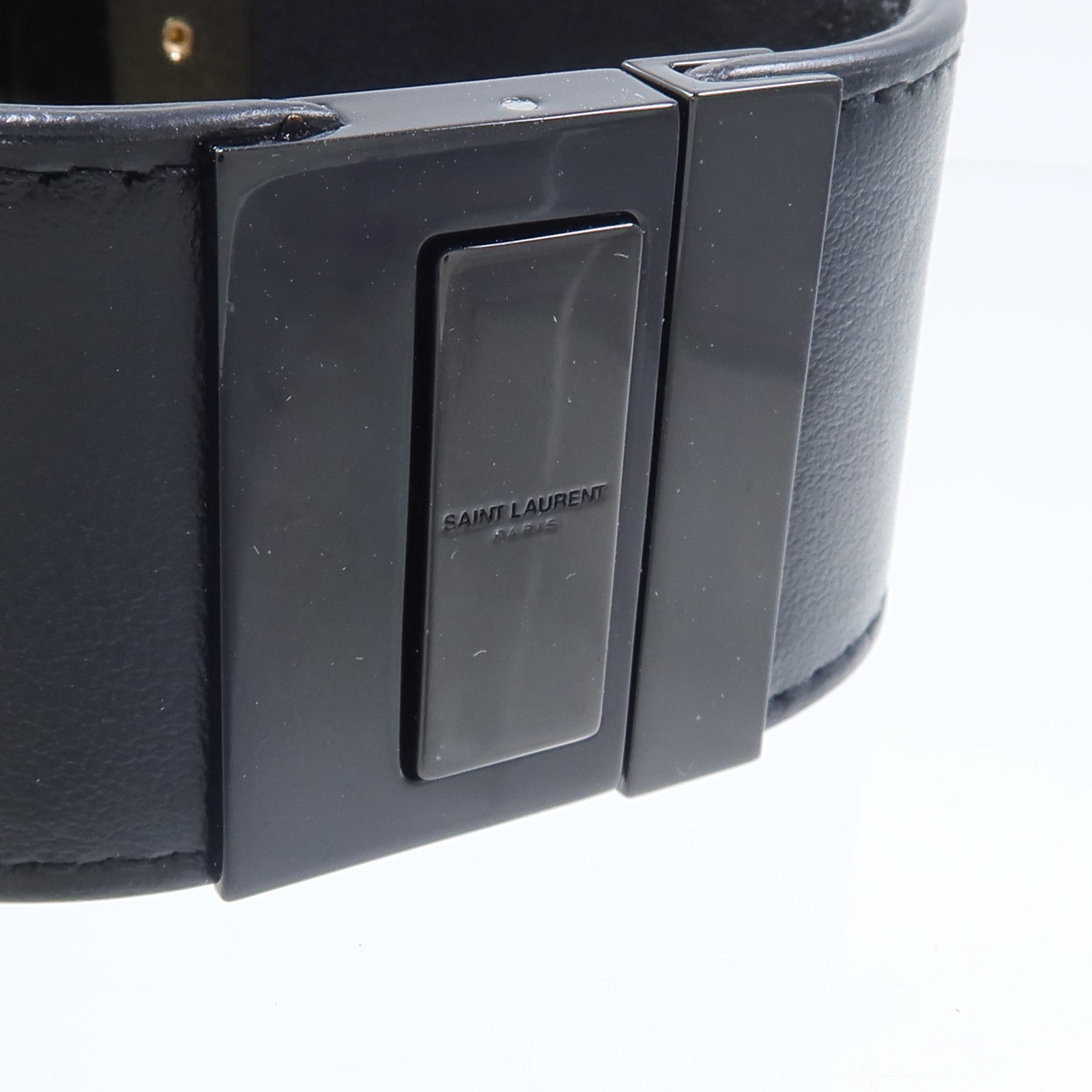 SAINT LAURENT 牛皮皮革/金屬Opyum Bracelet手鏈