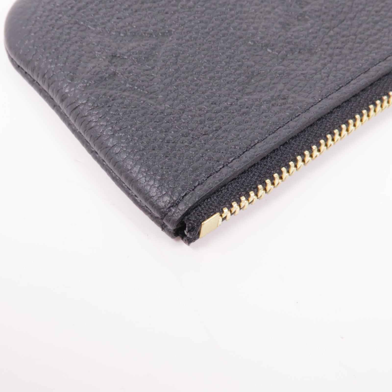 LOUIS VUITTON Monogram Taurillon Coin Case金扣零錢包